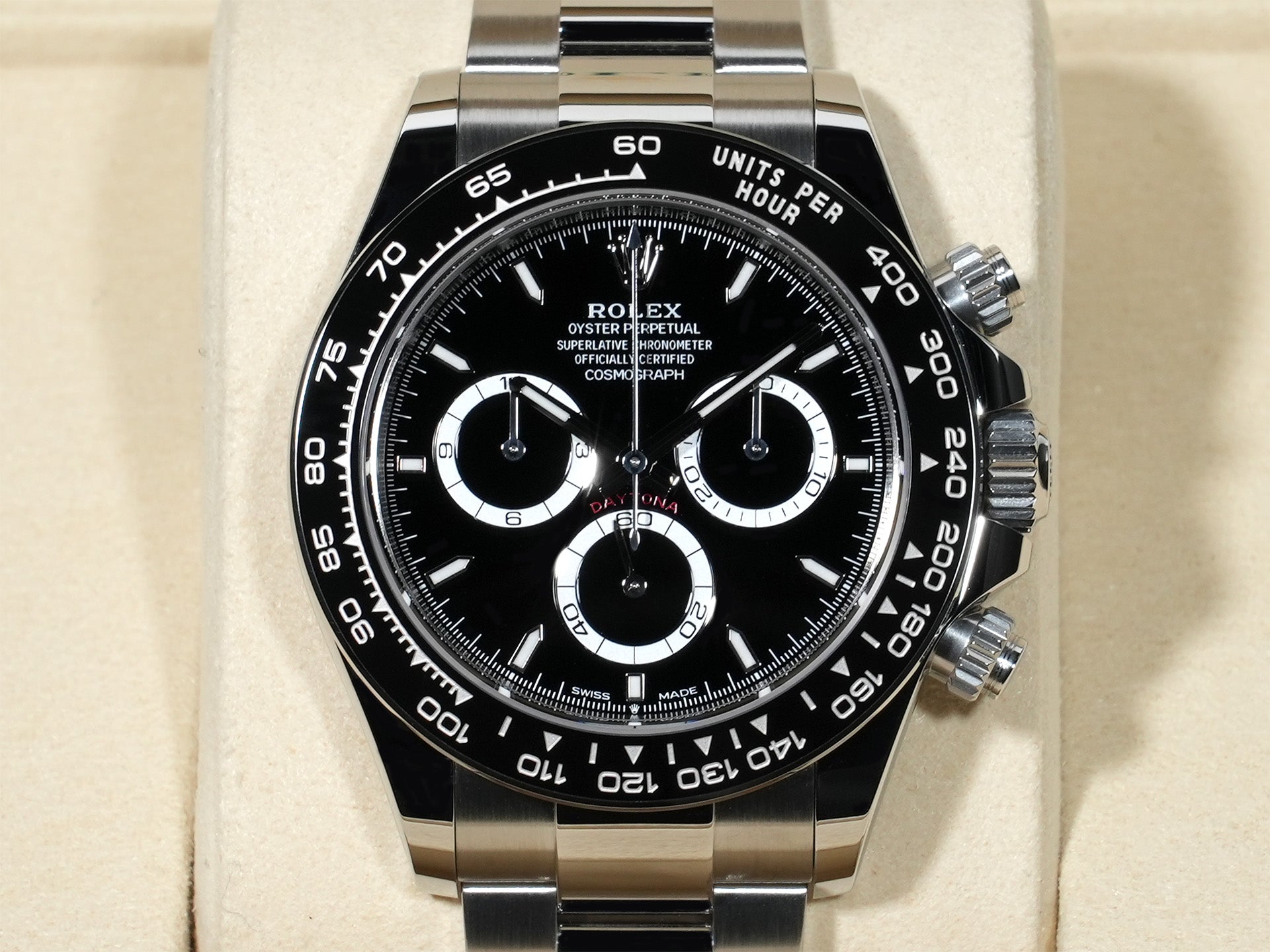 ロレックス デイトナ Ref.126500LN ステンレススチール ブラック文字盤 未使用 6w9bb7ui