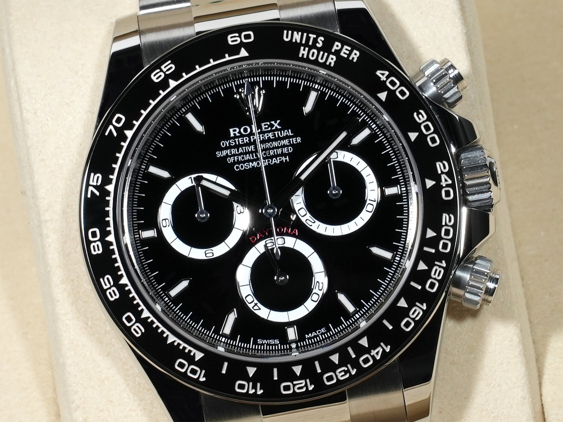 ロレックス デイトナ Ref.126500LN ステンレススチール ブラック文字盤 未使用 6w9bb7ui
