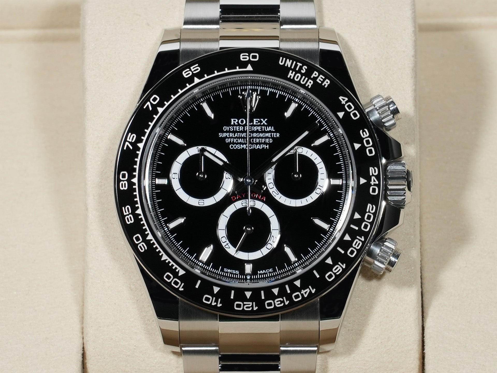 ロレックス デイトナ Ref.126500LN ステンレススチール ブラック文字盤 未使用 qc4cvf5i