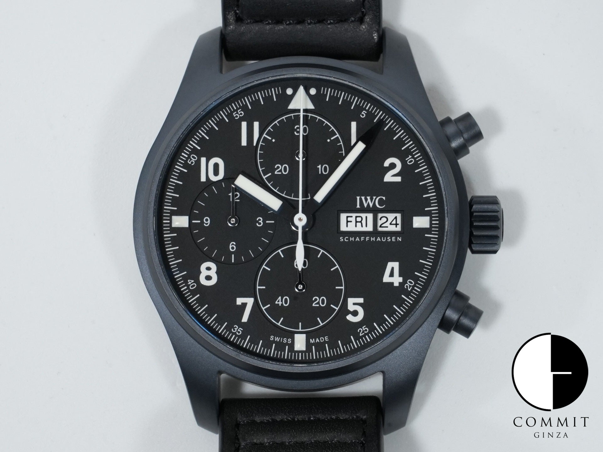 IWC パイロットウォッチ クロノグラフ トリビュート トゥ 3705 Ref.IW387905 セラタニウム ブラック文字盤 未使用 vdwc77cy