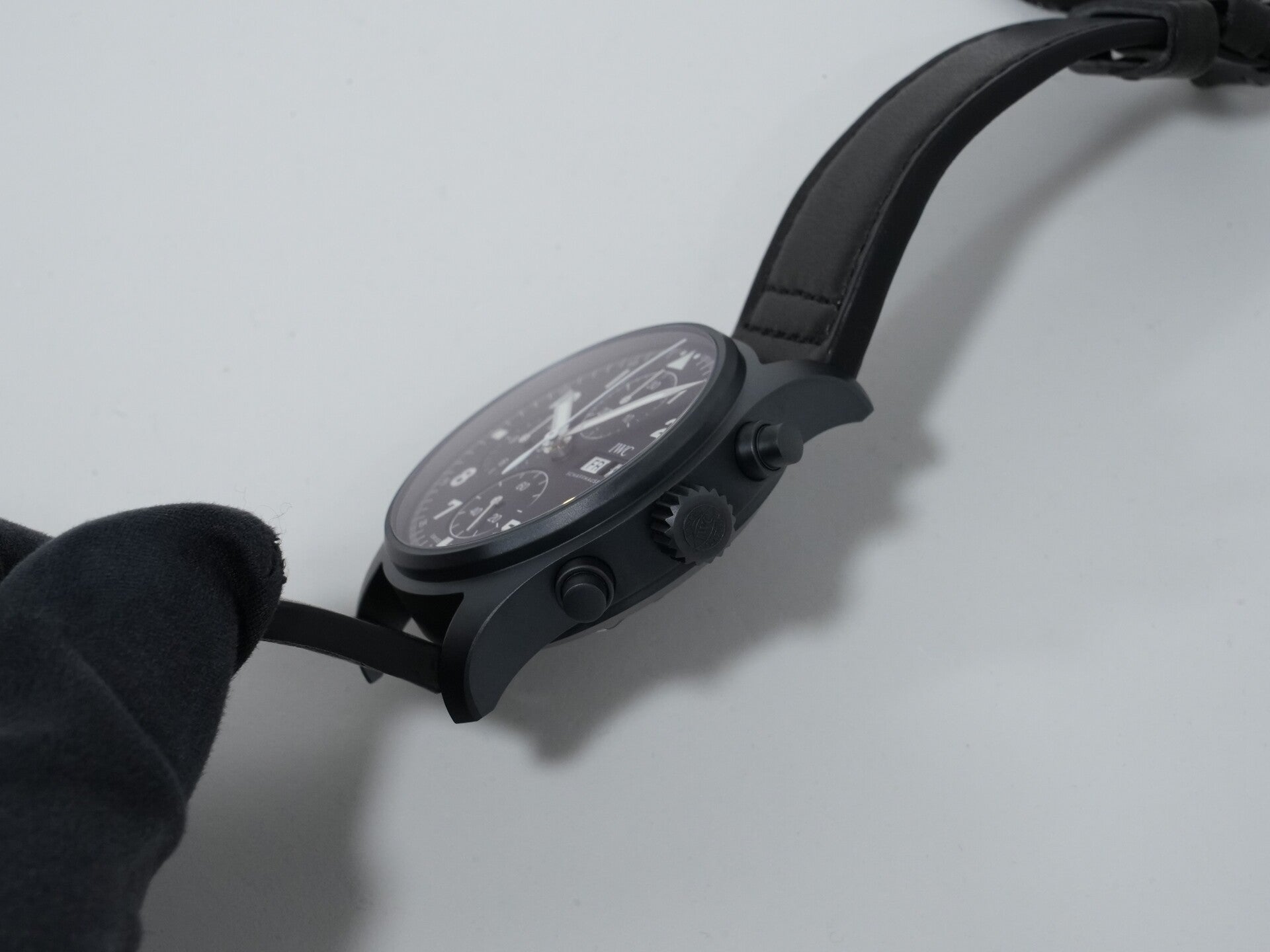 IWC パイロットウォッチ クロノグラフ トリビュート トゥ 3705 Ref.IW387905 セラタニウム ブラック文字盤 未使用 vdwc77cy