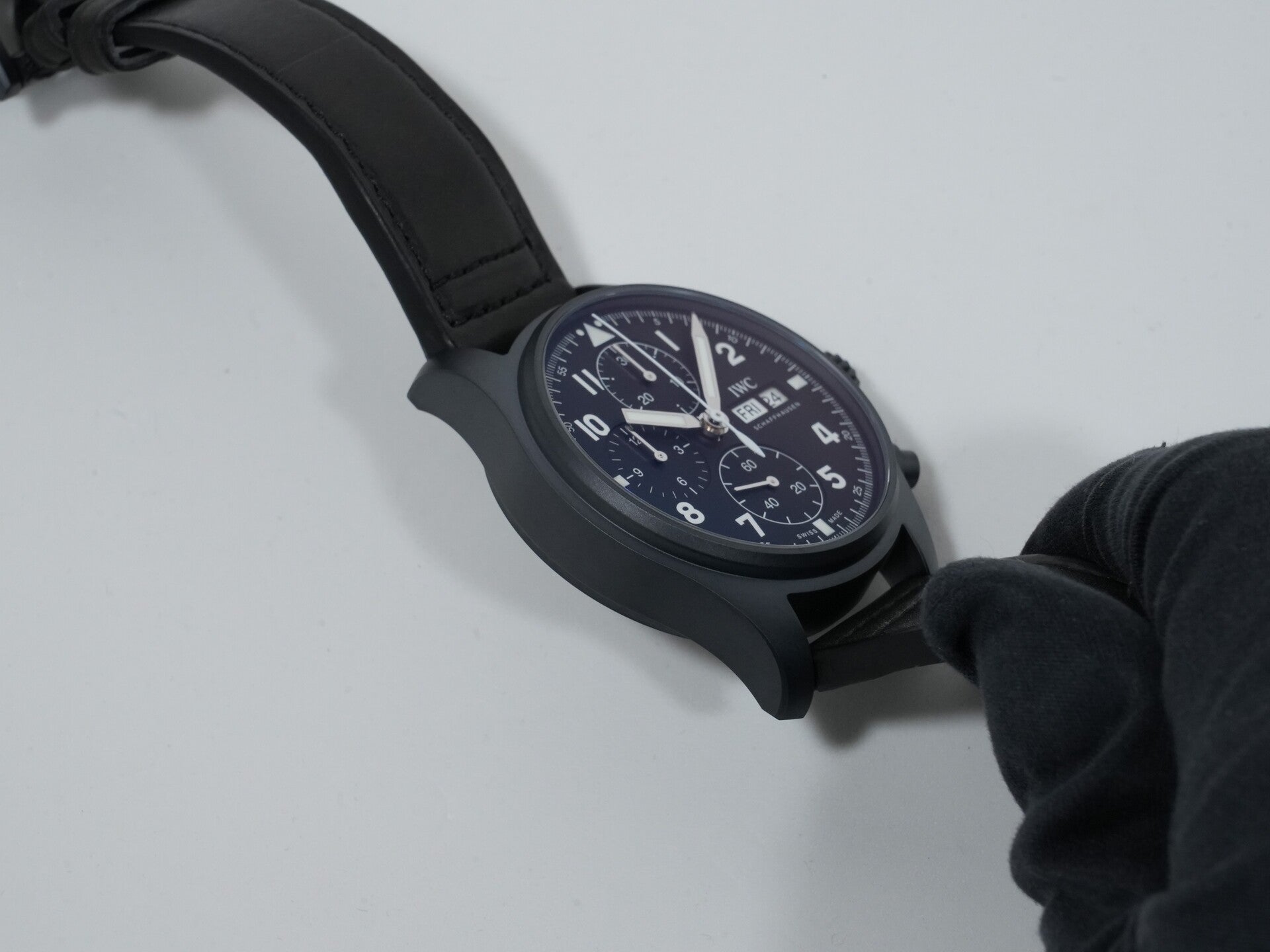IWC パイロットウォッチ クロノグラフ トリビュート トゥ 3705 Ref.IW387905 セラタニウム ブラック文字盤 未使用 vdwc77cy