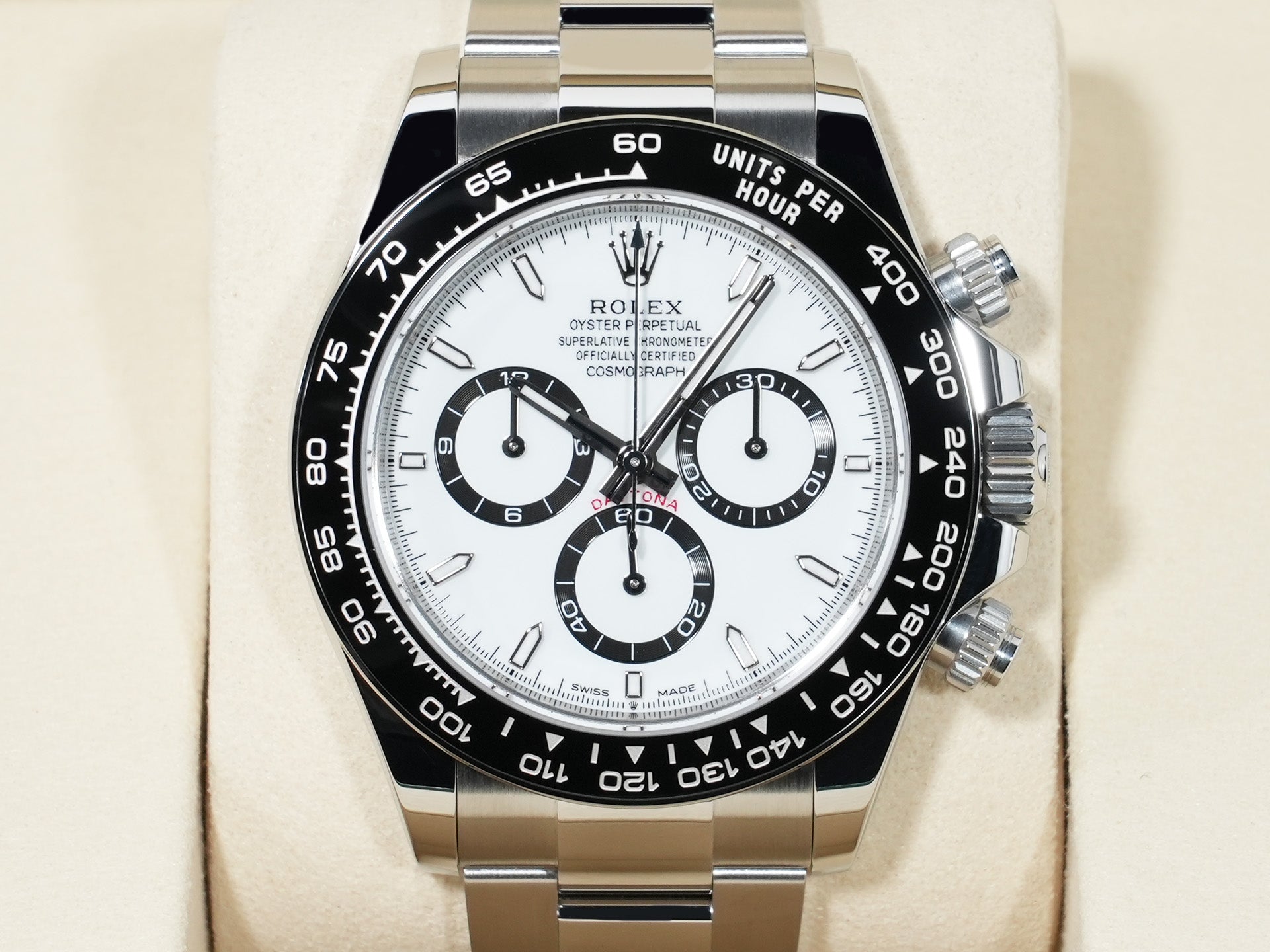 ロレックス デイトナ Ref.126500LN ステンレススチール ホワイト文字盤 未使用 qqmgnaj7
