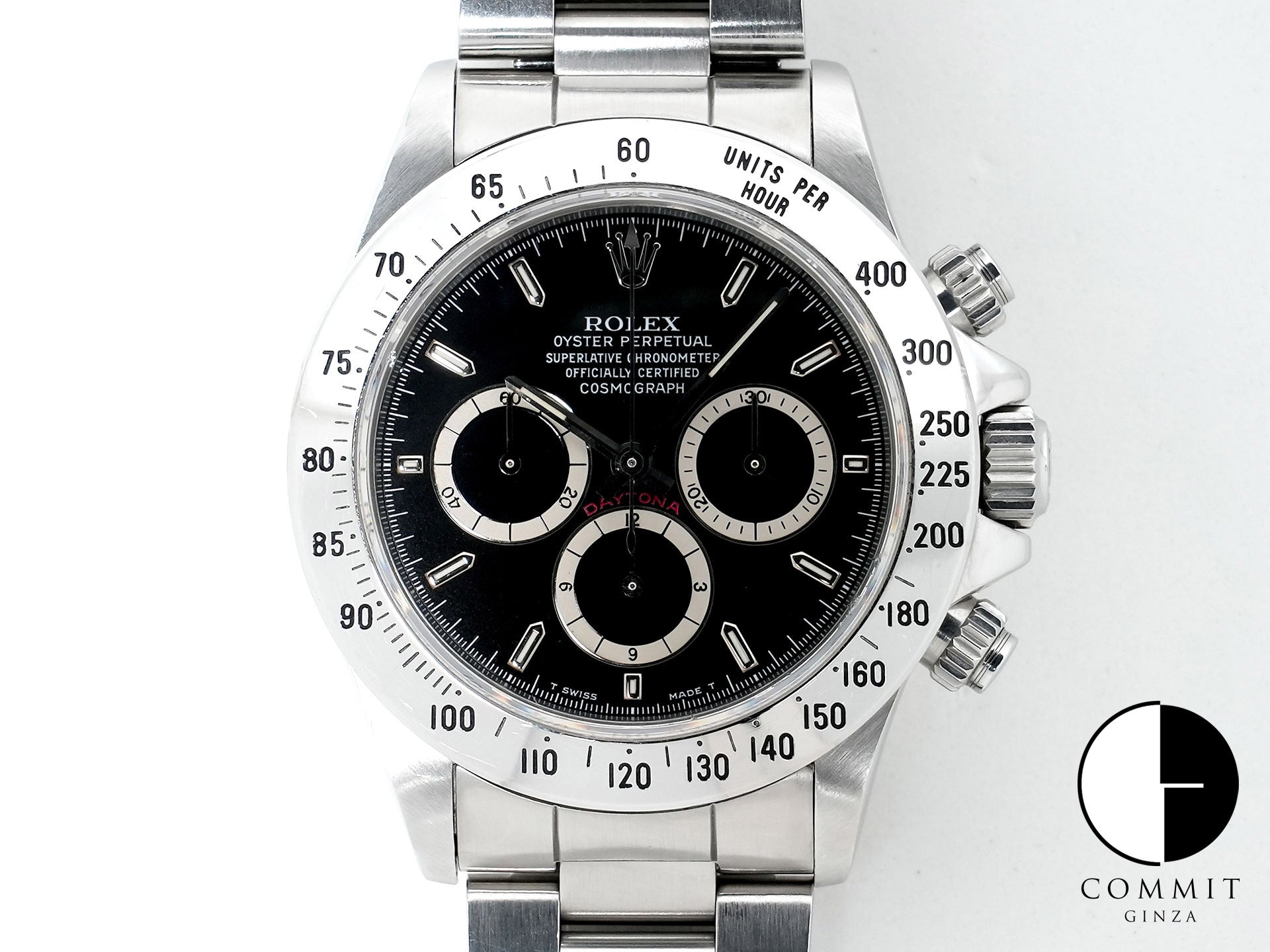 Rolex Daytona El Primero Ref. 16520 Stainless Steel Black Dial Pre-owned vunkk6uj
