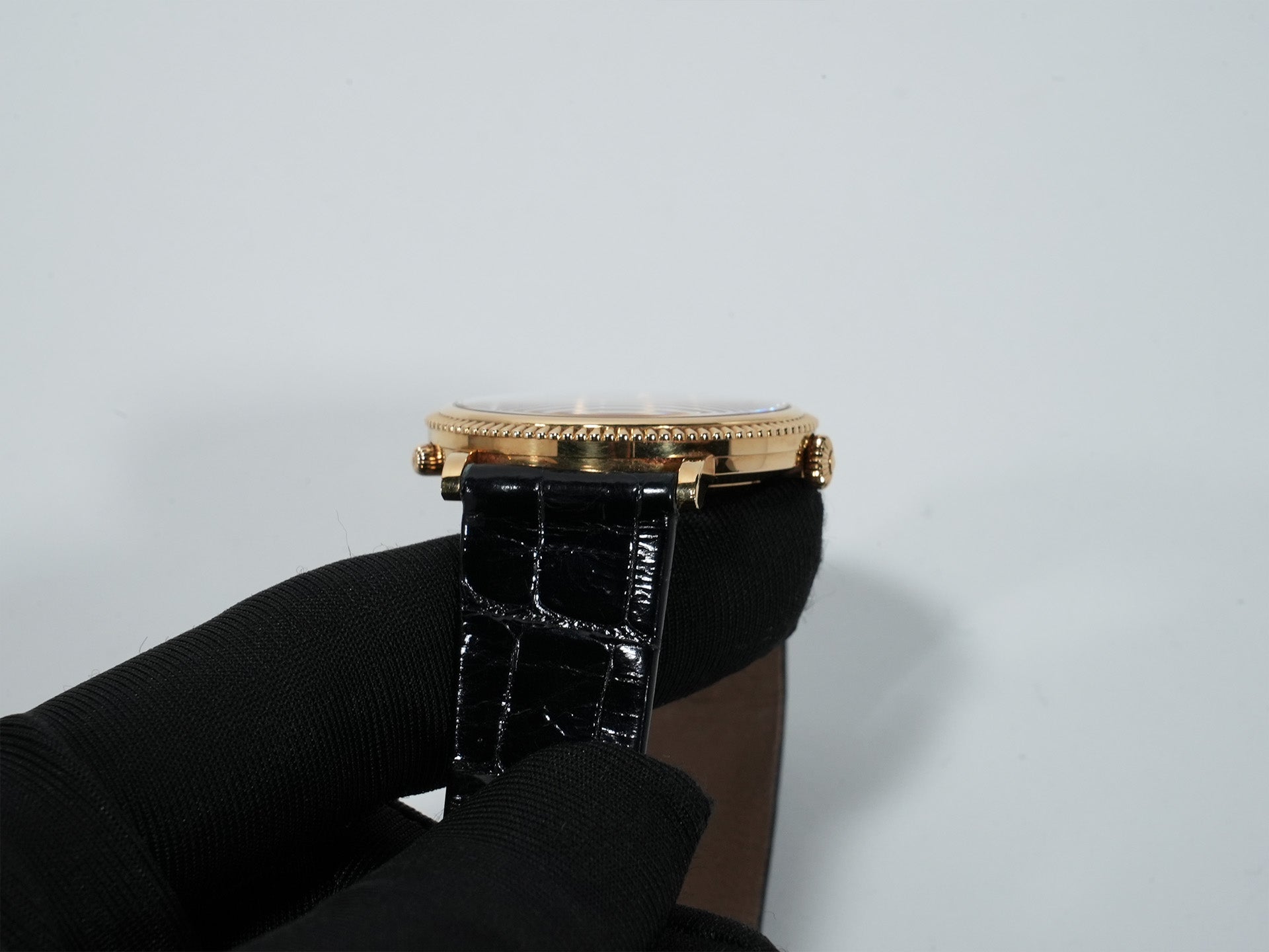 パテックフィリップ カラトラバ トラベルタイム Ref.5034J イエローゴールド ホワイト文字盤 中古 7vdedfmz