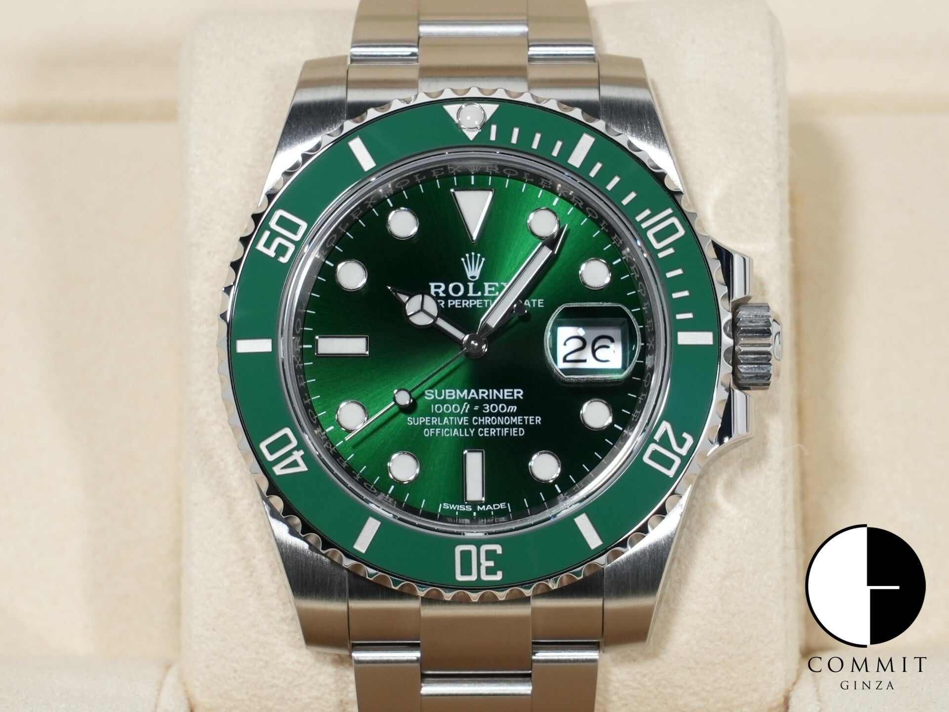 ロレックス サブマリーナー デイト Ref.116610LV ステンレススチール グリーン文字盤 美品 8cr2ghfs