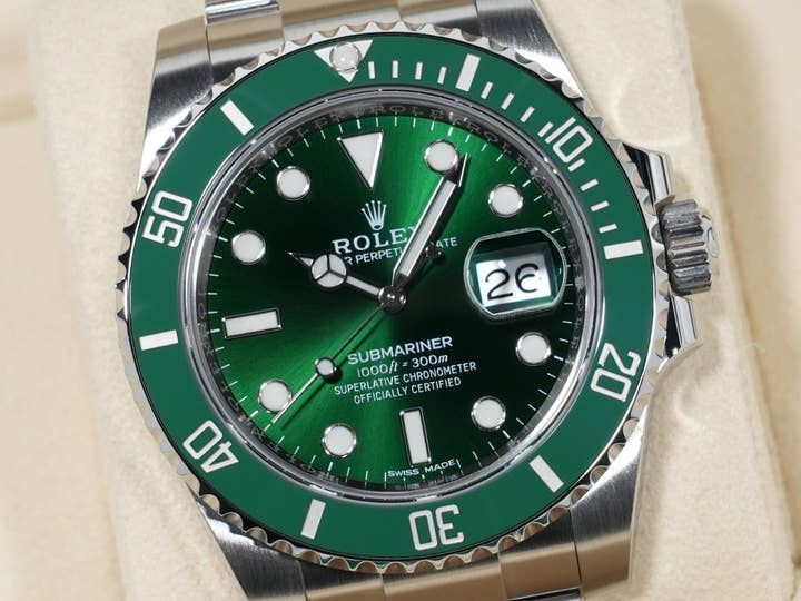 ロレックス サブマリーナー デイト Ref.116610LV ステンレススチール グリーン文字盤 美品 8cr2ghfs