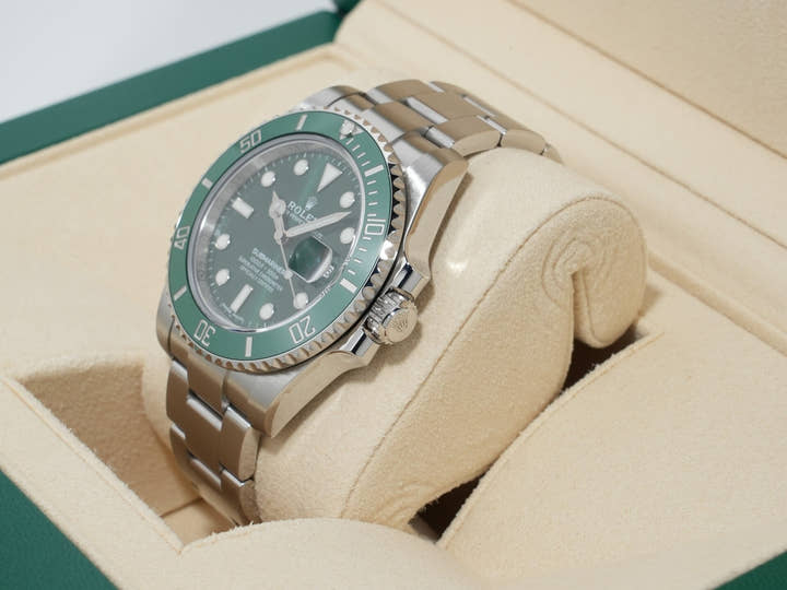 ロレックス サブマリーナー デイト Ref.116610LV ステンレススチール グリーン文字盤 美品 8cr2ghfs