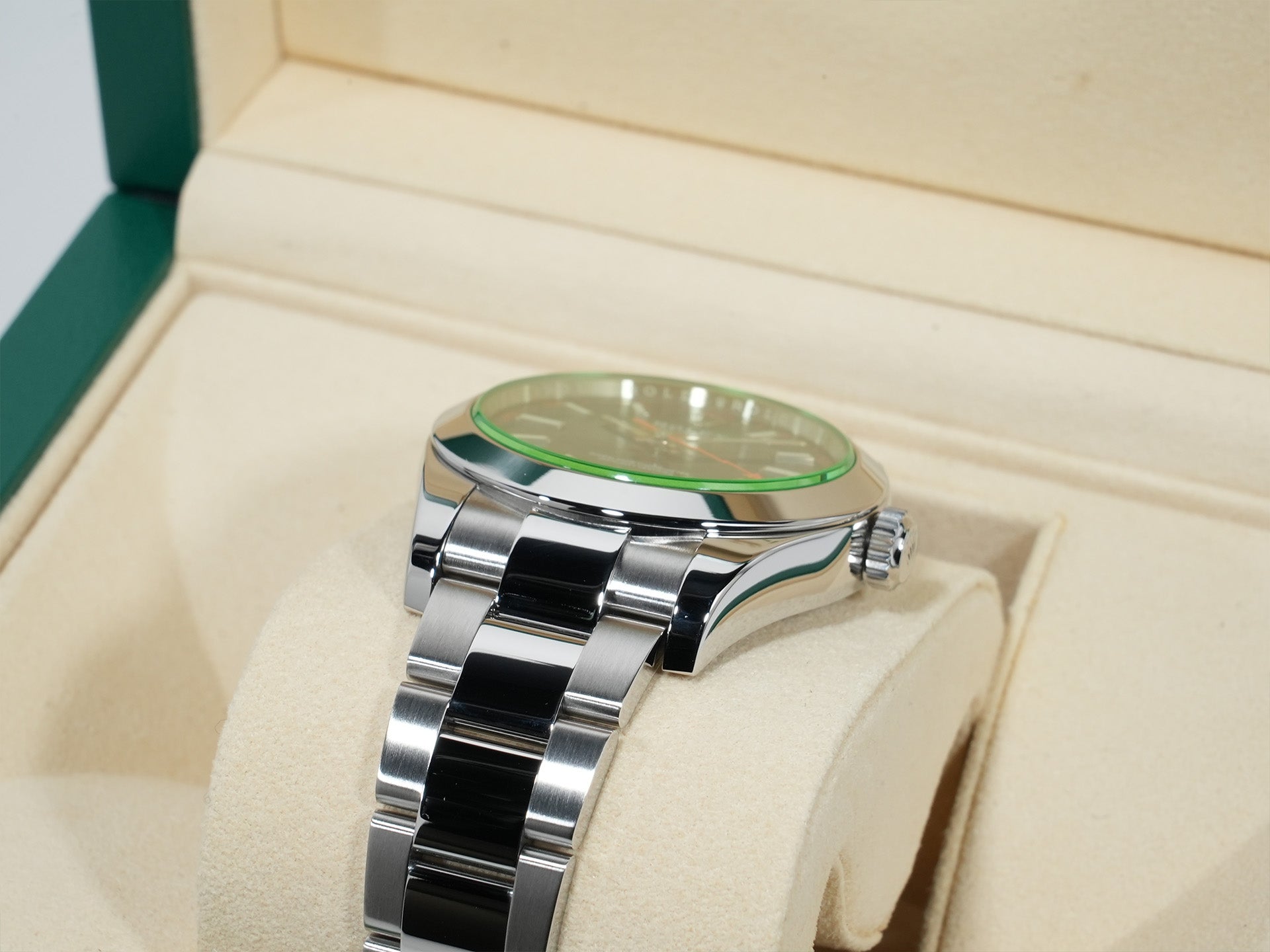 ロレックス ミルガウス Ref.116400GV ステンレススチール Zブルー文字盤 美品 m66jugj6