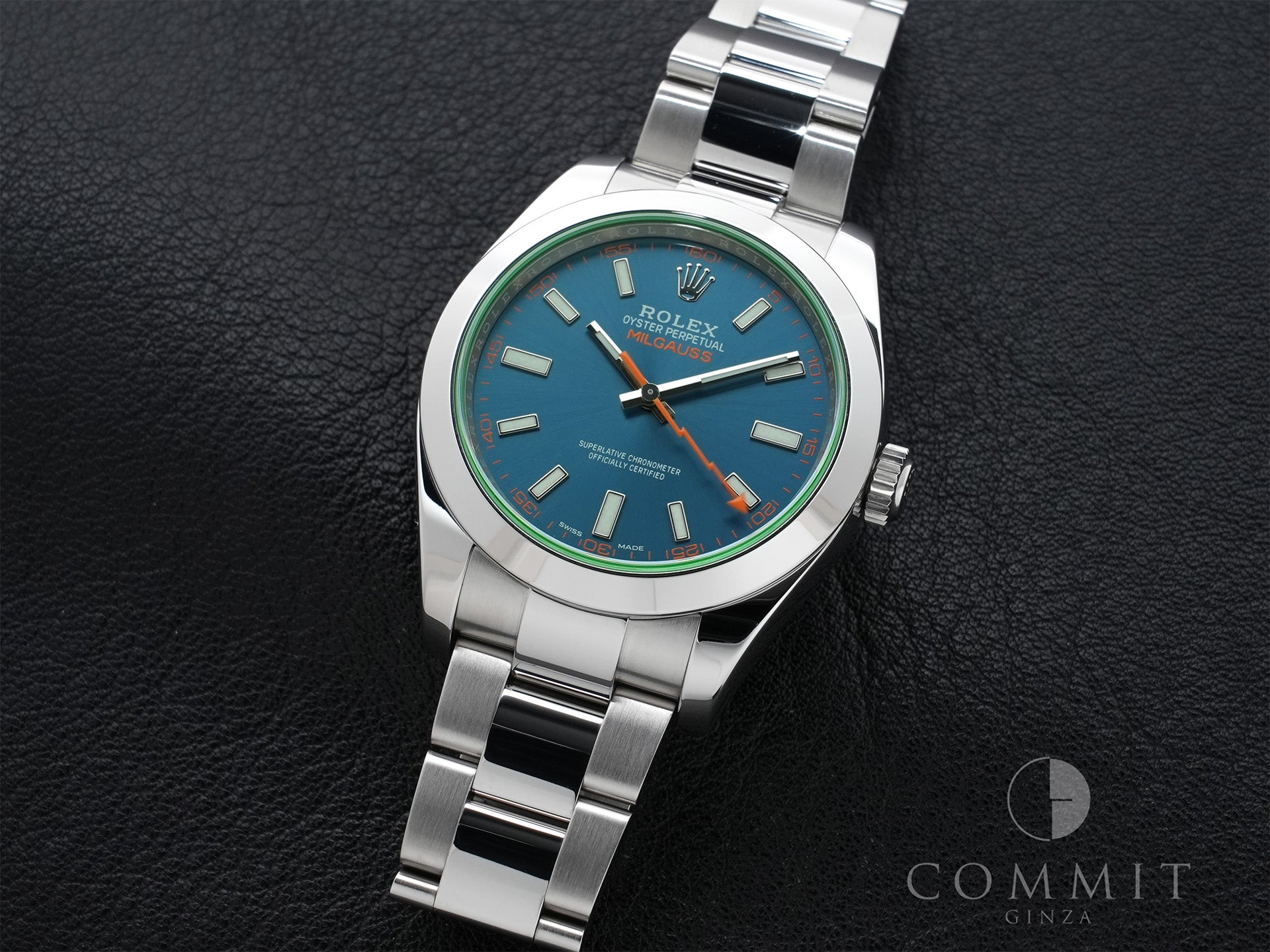 ロレックス ミルガウス Ref.116400GV ステンレススチール Zブルー文字盤 美品 m66jugj6