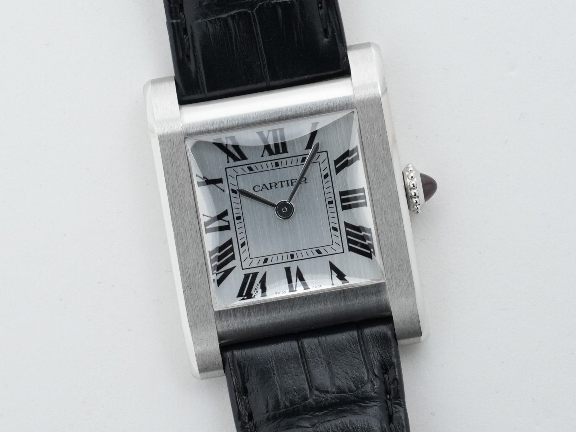 カルティエ タンク ノルマル Ref.WGTA0109 プラチナ シルバー文字盤 美中古 j8vyjv4j