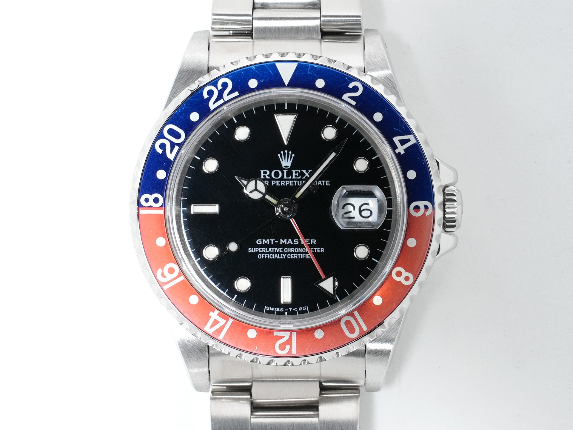 ロレックス GMTマスター Ref.16700 ステンレススチール ブラック文字盤 オイスターブレスレット 美中古 gtbqvccr