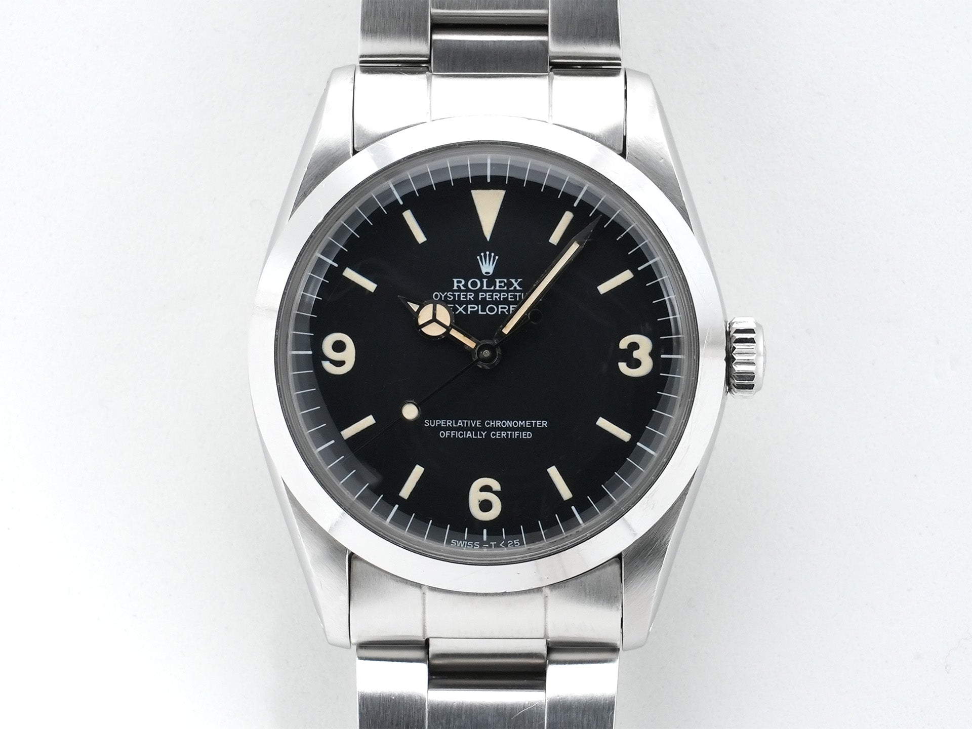 ロレックス エクスプローラーI Ref.1016 ステンレススチール ブラック文字盤 中古 6qmxmneq