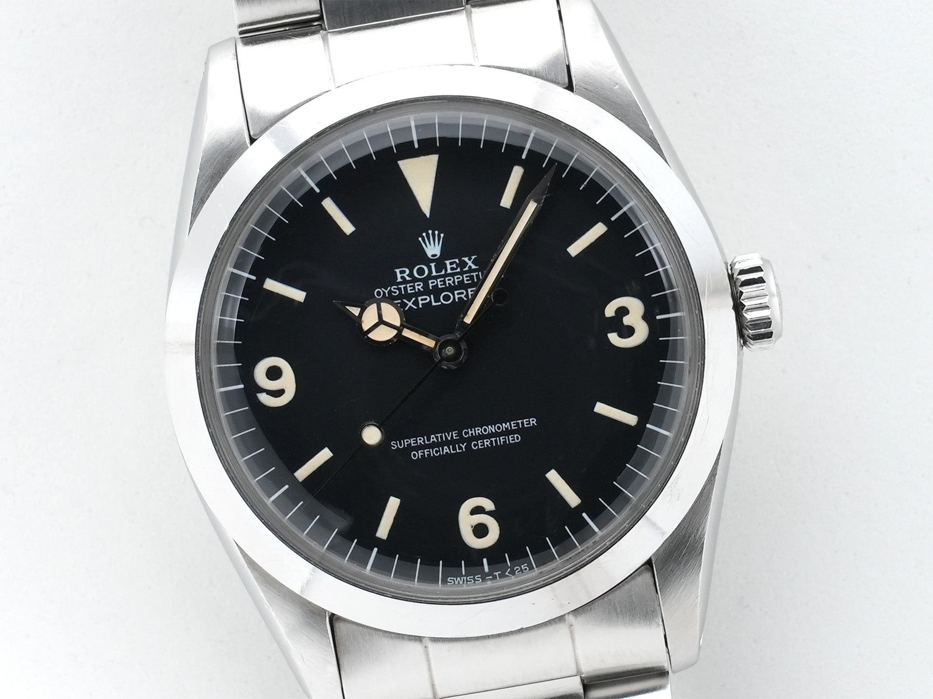 ロレックス エクスプローラーI Ref.1016 ステンレススチール ブラック文字盤 中古 6qmxmneq