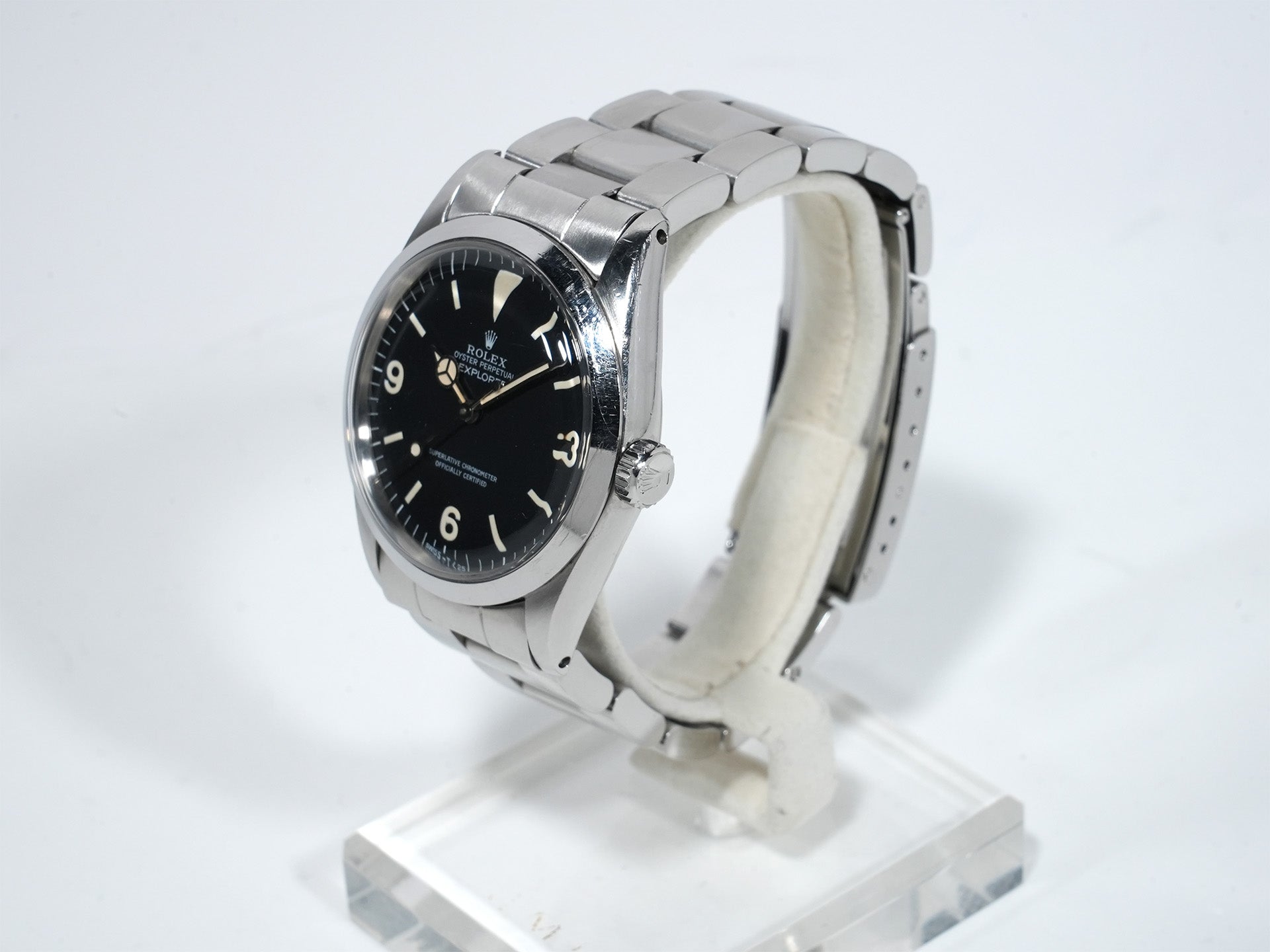 ロレックス エクスプローラーI Ref.1016 ステンレススチール ブラック文字盤 中古 6qmxmneq