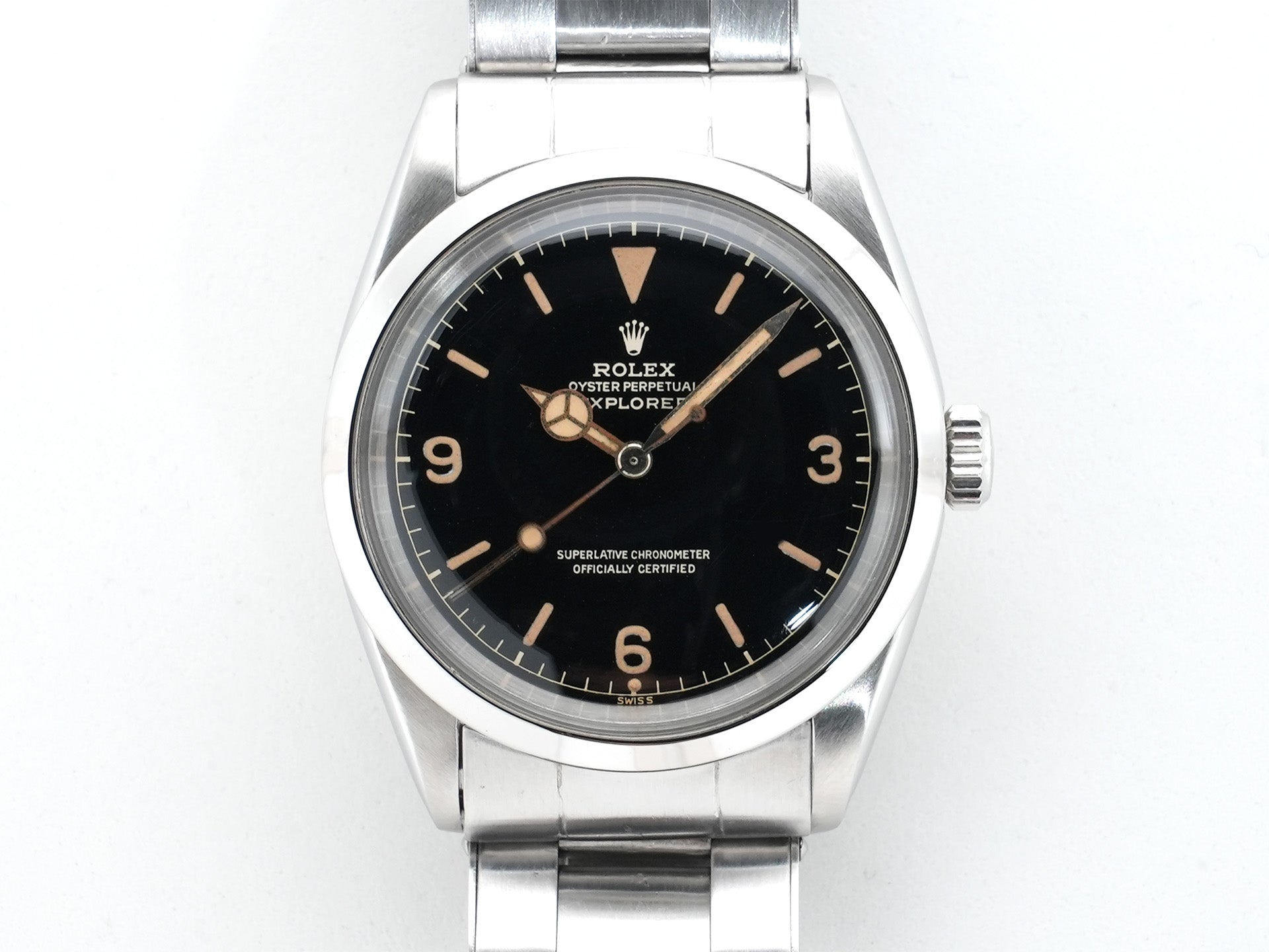 ロレックス エクスプローラーI Ref.1016 ステンレススチール ブラック文字盤 中古 ycwyv2yj