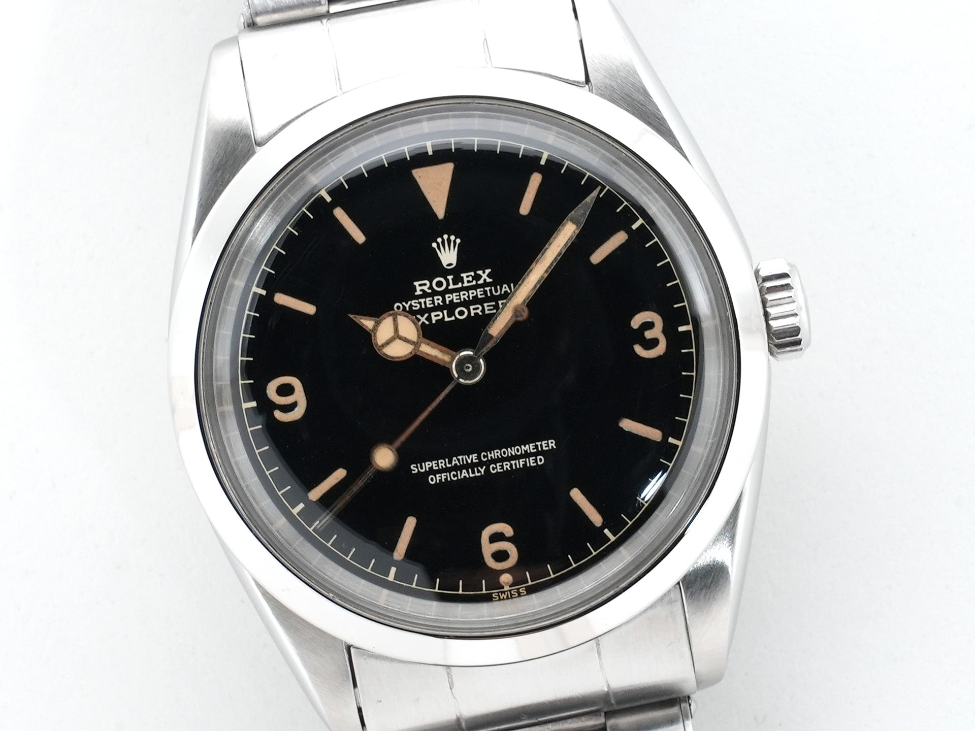 ロレックス エクスプローラーI Ref.1016 ステンレススチール ブラック文字盤 中古 ycwyv2yj
