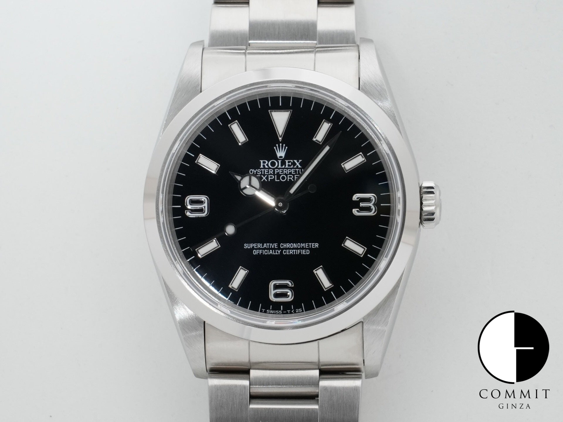 ロレックス エクスプローラーI Ref.14270 ステンレススチール ブラック文字盤 オイスターブレスレット 美品 igzvke46