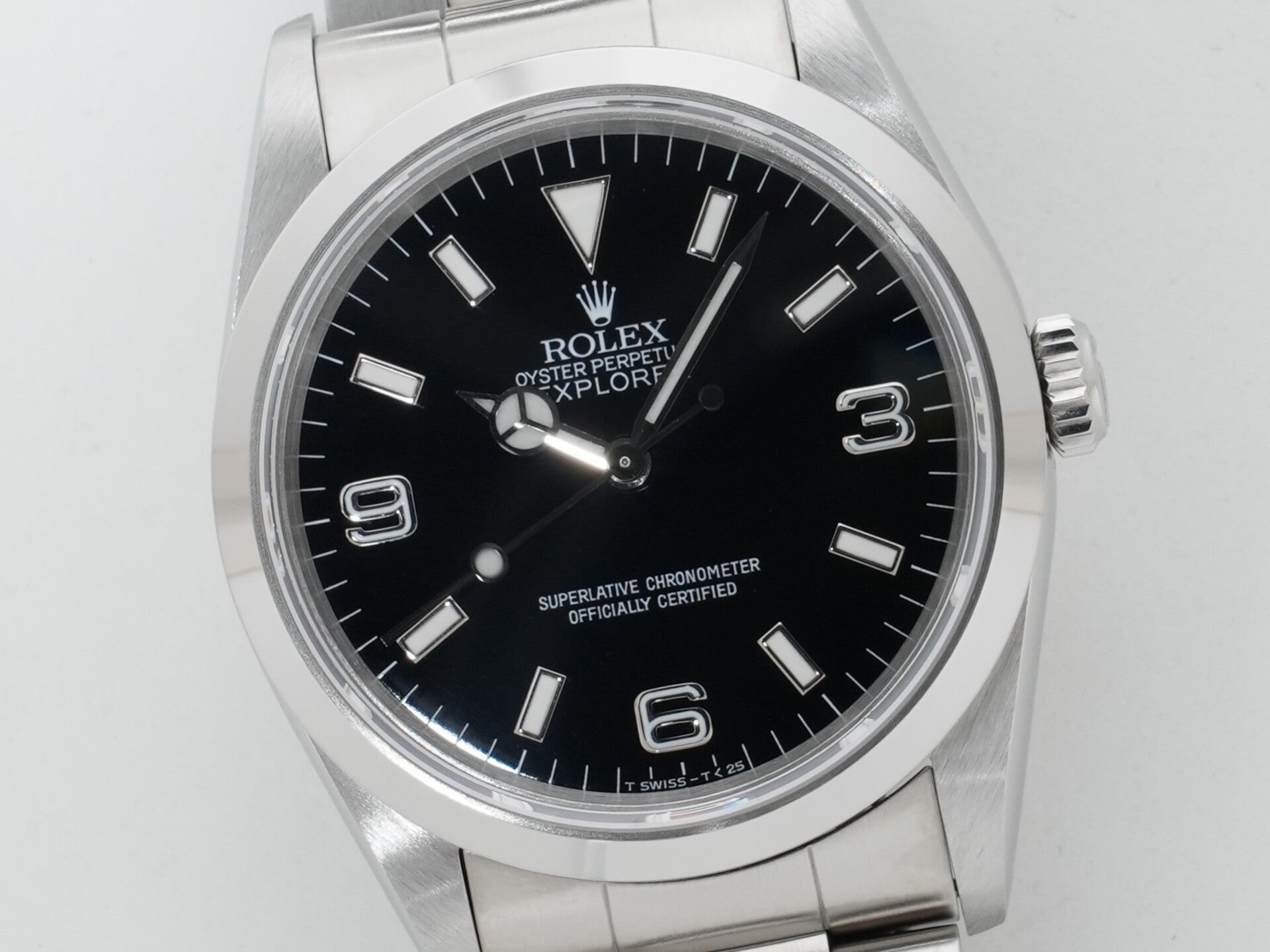 ロレックス エクスプローラーI Ref.14270 ステンレススチール ブラック文字盤 オイスターブレスレット 美品 igzvke46