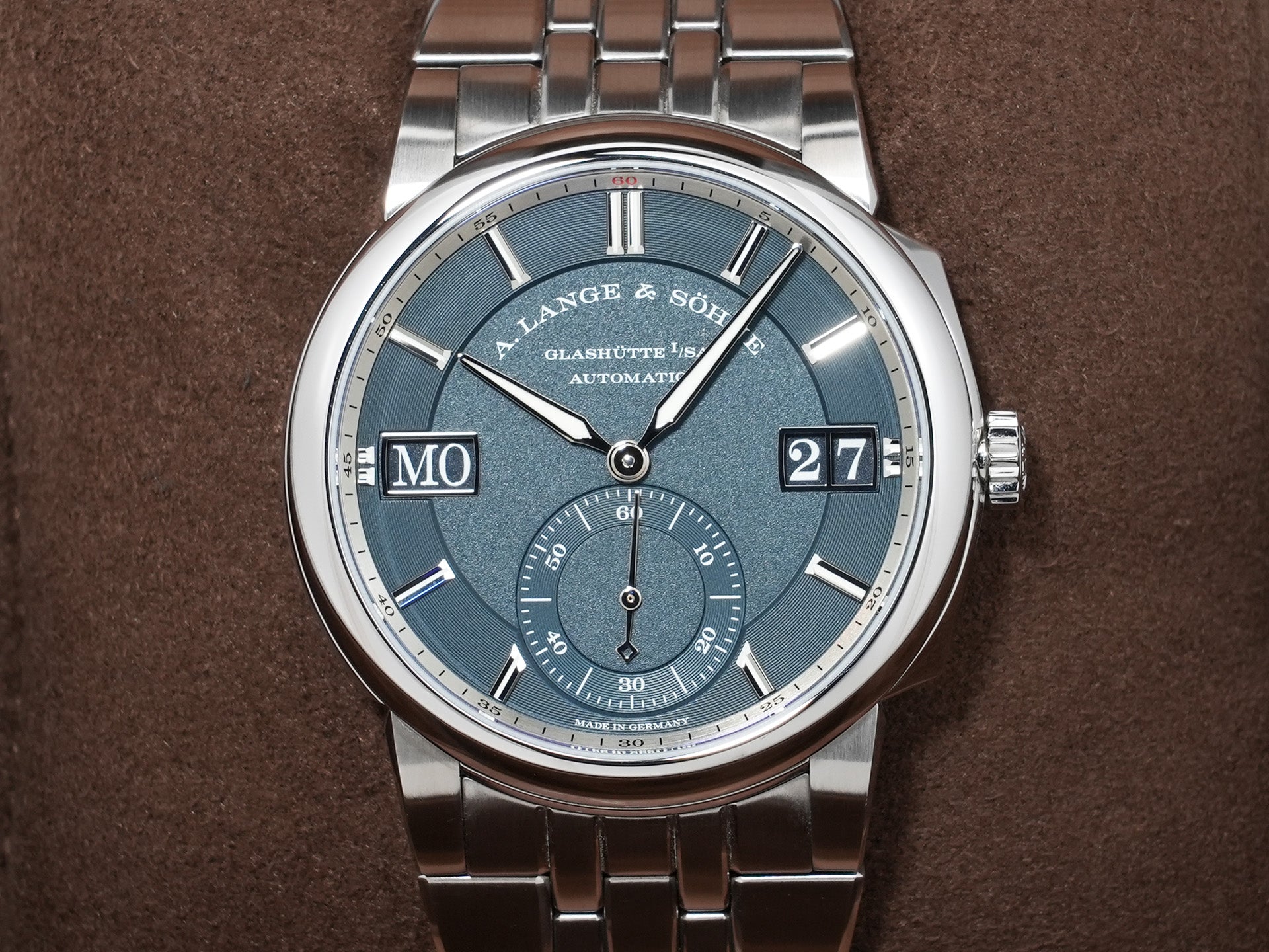 A.ランゲ＆ゾーネ オデュッセウス Ref.363.179 ステンレススチール ダークブルー文字盤 美中古 sz62qbc7