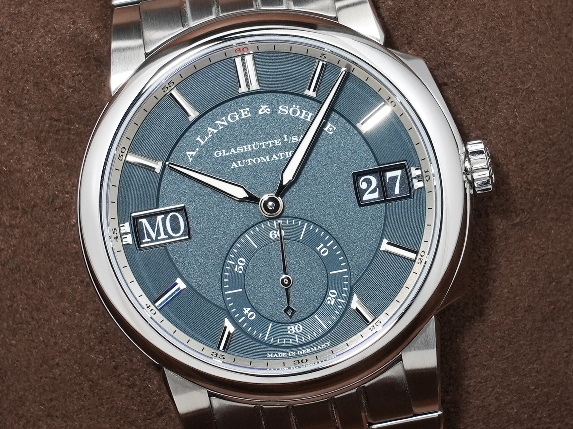 A.ランゲ＆ゾーネ オデュッセウス Ref.363.179 ステンレススチール ダークブルー文字盤 美中古 sz62qbc7