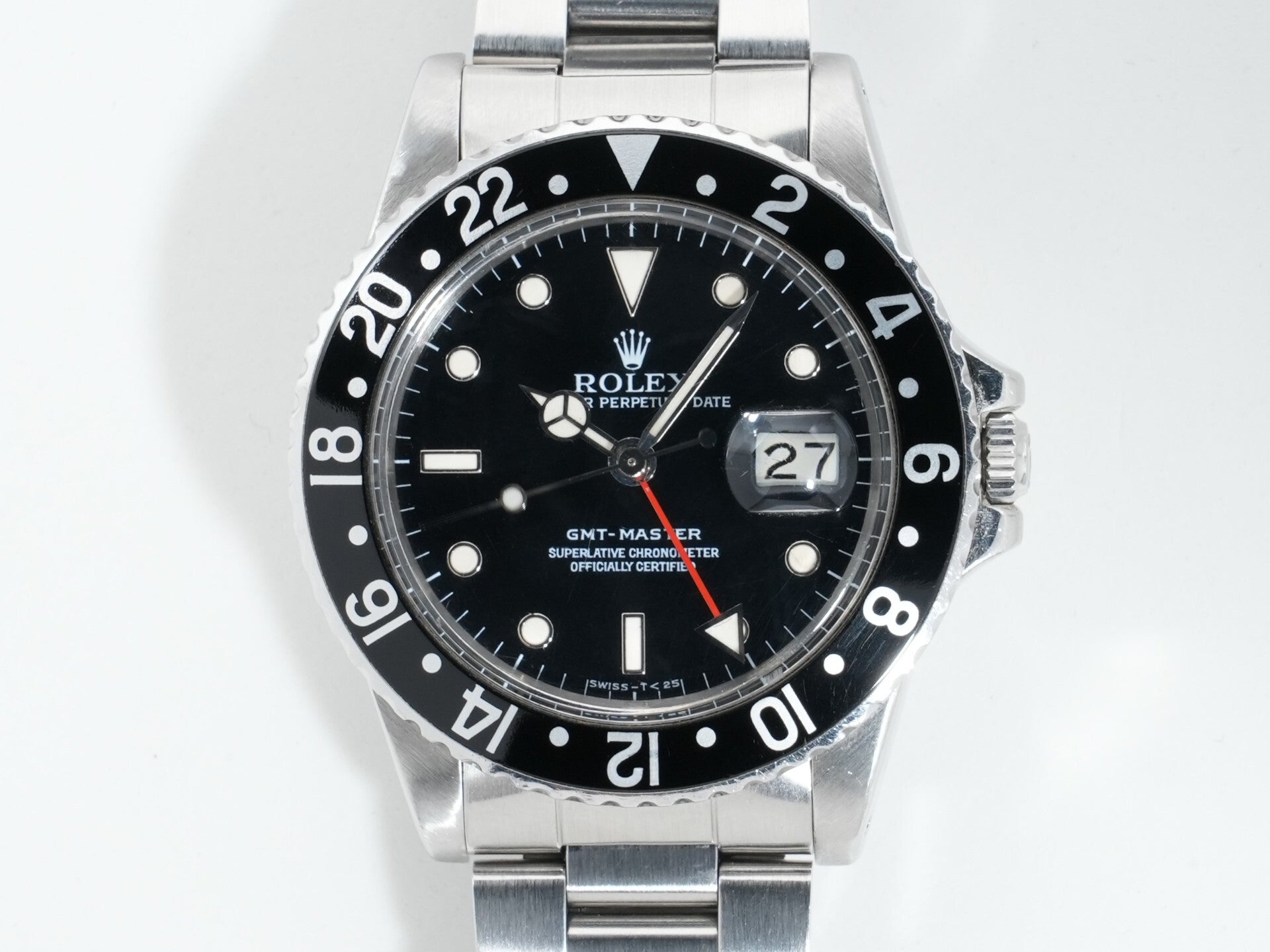 ロレックス GMTマスター Ref.16750 ステンレススチール ブラック文字盤 オイスターブレスレット 中古 yxsqbn9s