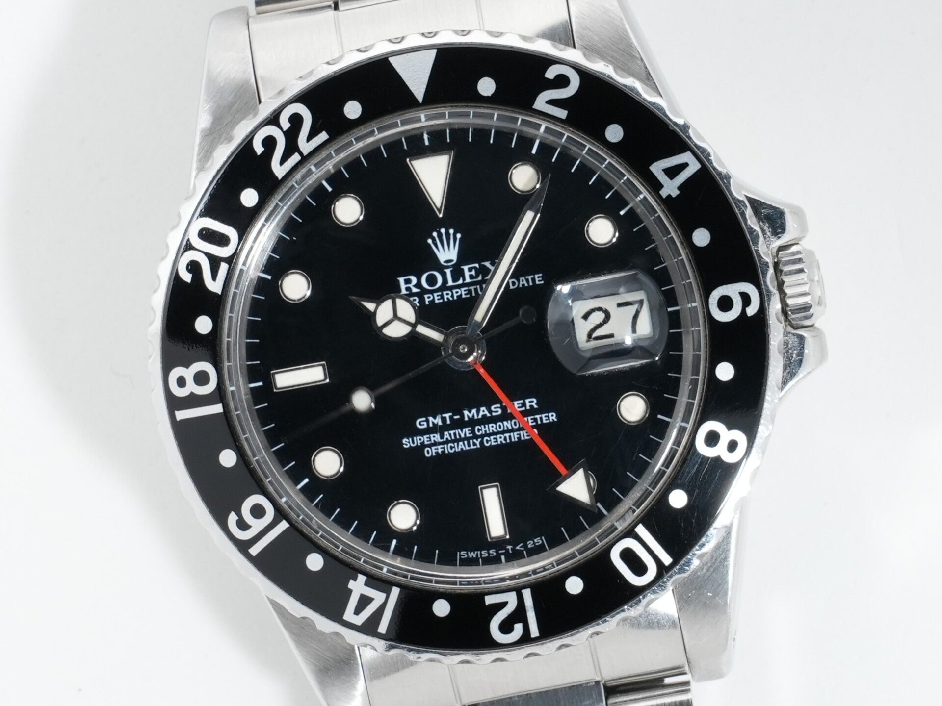 ロレックス GMTマスター Ref.16750 ステンレススチール ブラック文字盤 オイスターブレスレット 中古 yxsqbn9s