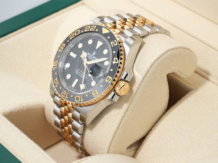 Rolex GMT-Master II Ref. 126713GRNR Stainless Steel/Yellow Gold Black Dial Jubilee Bracelet Unused nq6fesva
