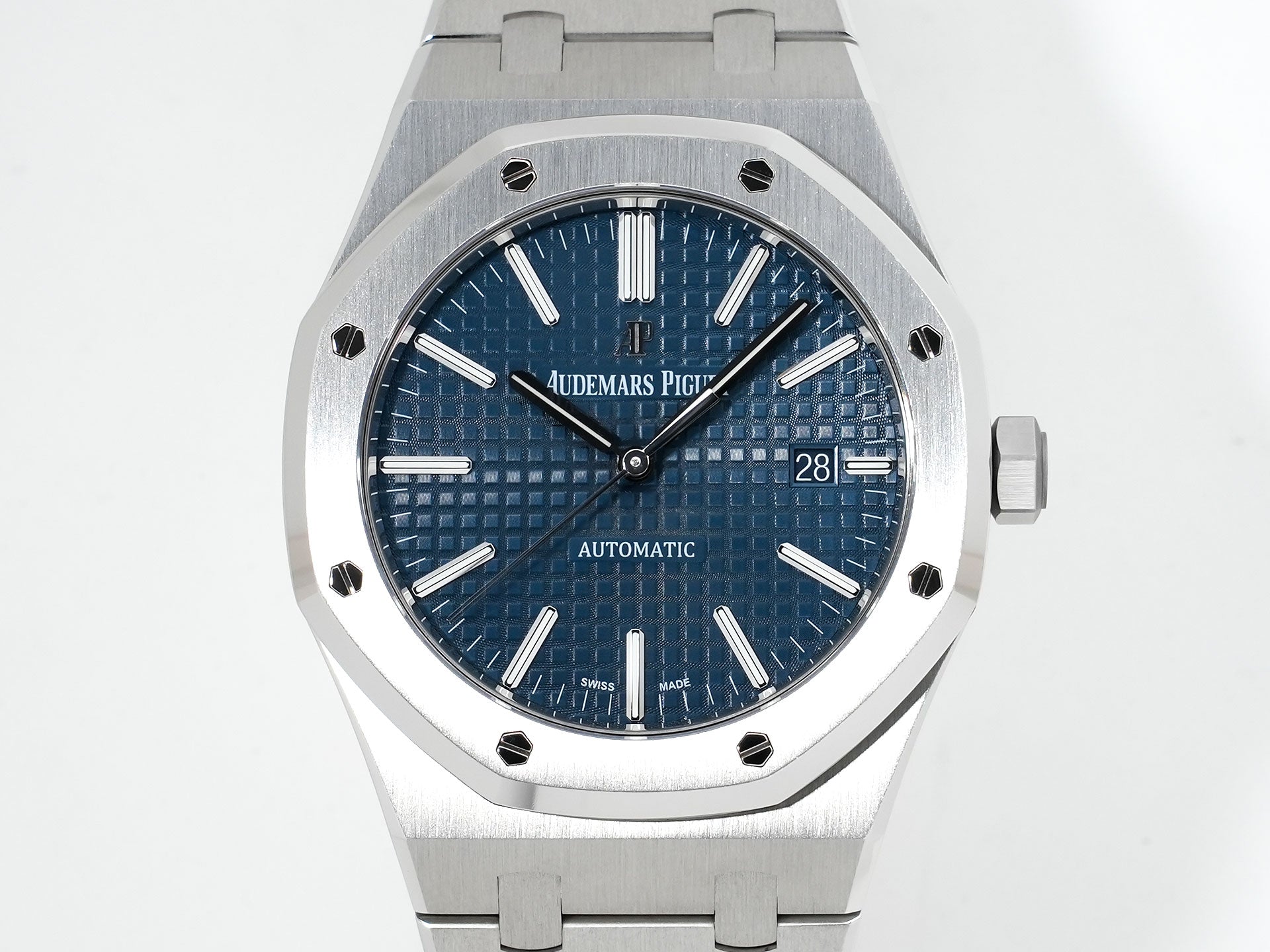 オーデマピゲ ロイヤルオーク Ref.15400ST.OO.1220ST.03 ステンレススチール ブルー文字盤 美中古 qi8kqmg2