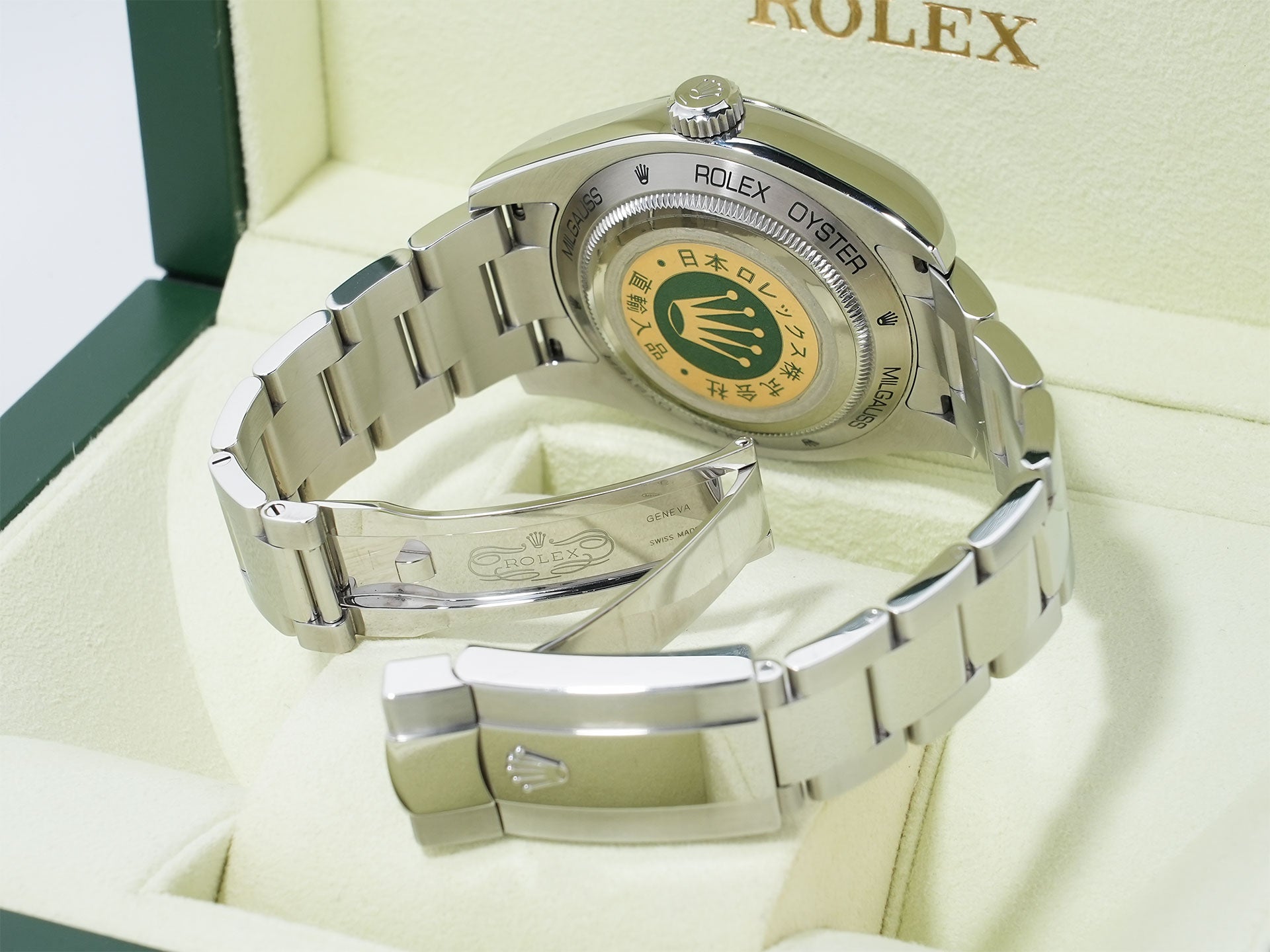 Rolex Milgauss Ref. 116400GV Stainless Steel Black Dial Pre-owned nkc2qxa6