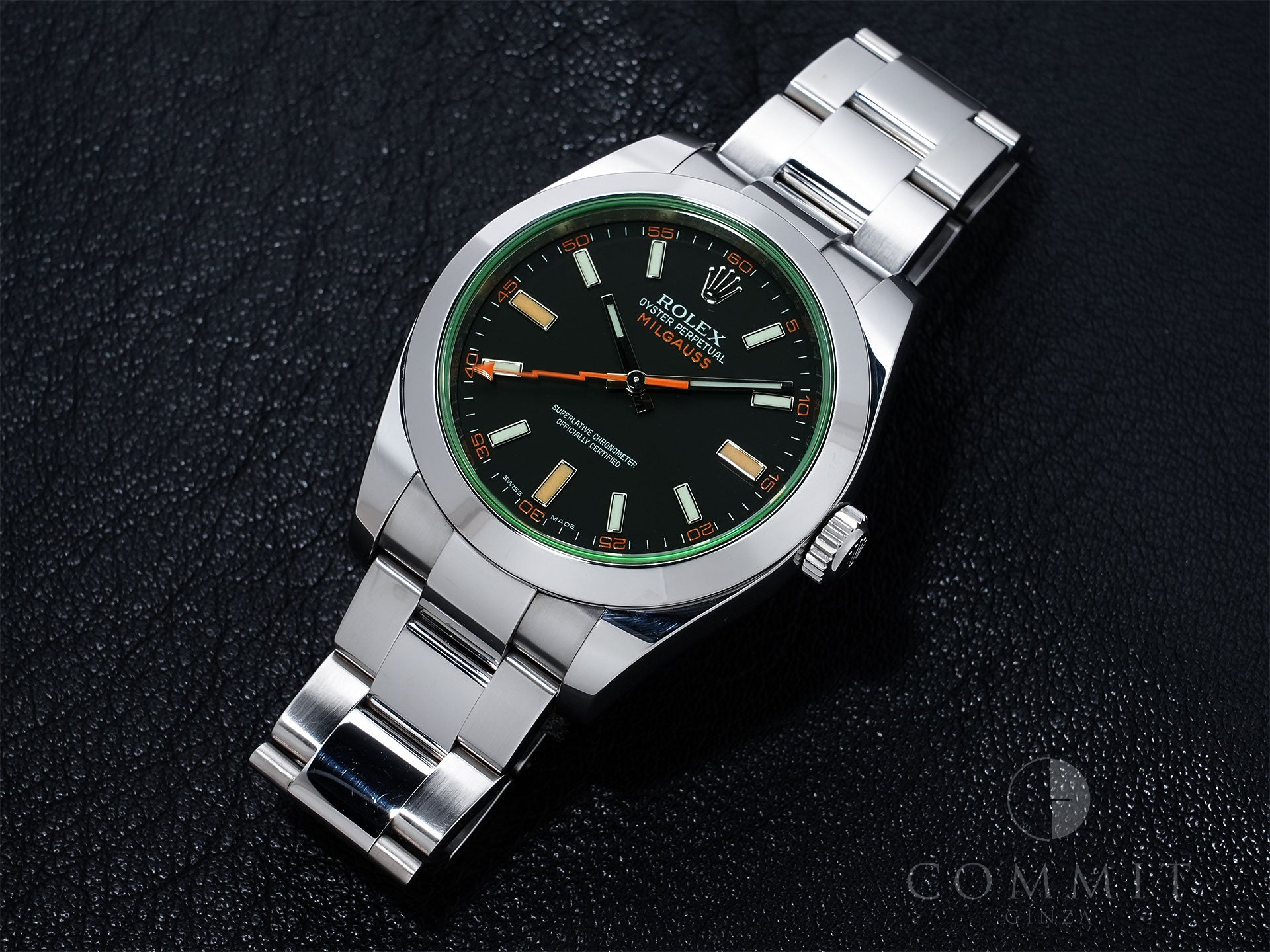 Rolex Milgauss Ref. 116400GV Stainless Steel Black Dial Pre-owned nkc2qxa6