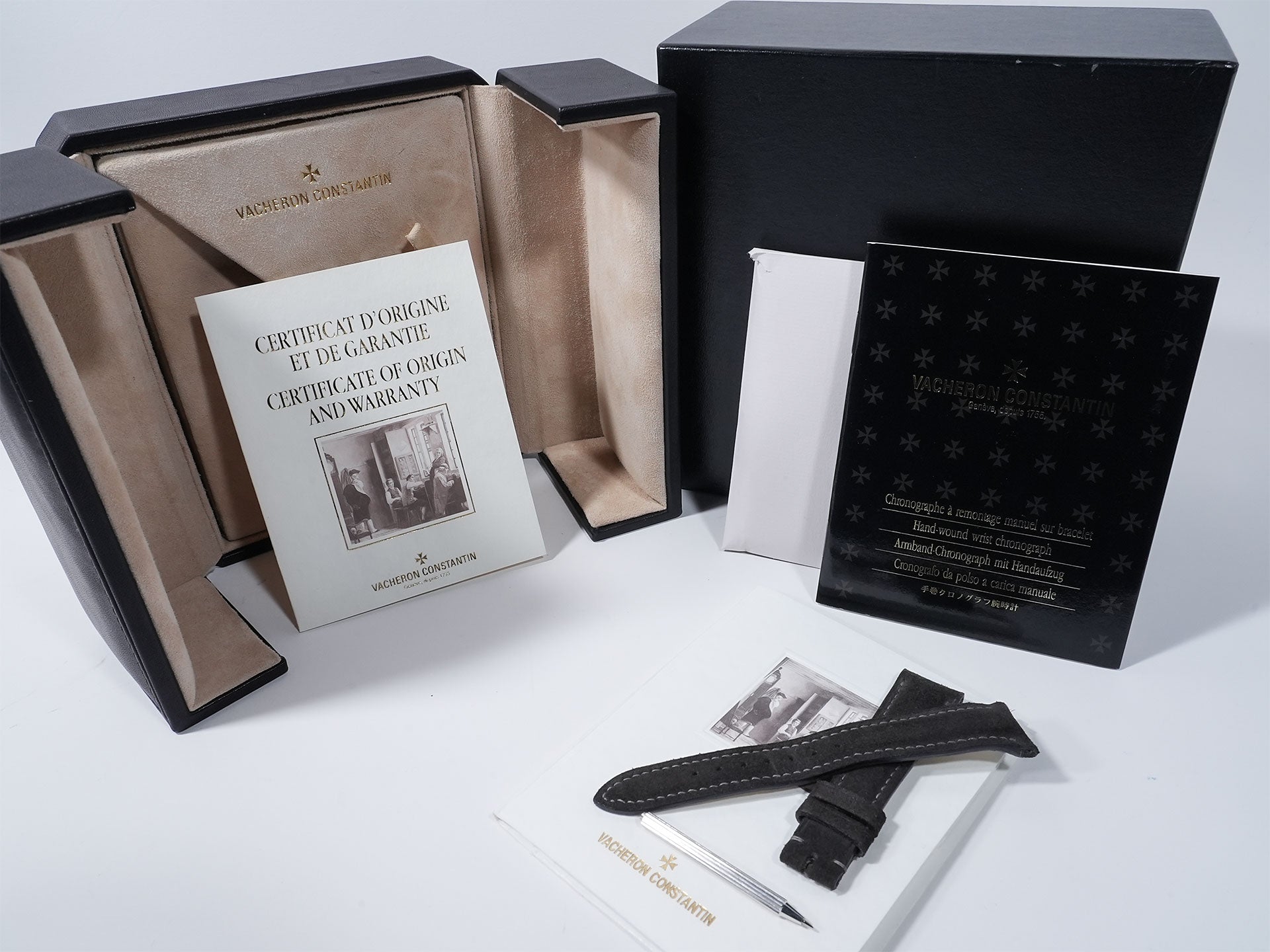 ヴァシュロンコンスタンタン ヒストリカル クロノグラフ Ref.47101/000J イエローゴールド ブラック文字盤 中古 a5nejg22