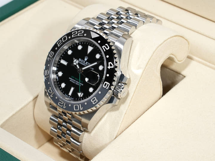 ロレックス GMTマスターII Ref.126710GRNR ステンレススチール ブラック文字盤 ジュビリーブレスレット 未使用 3zdoeskv