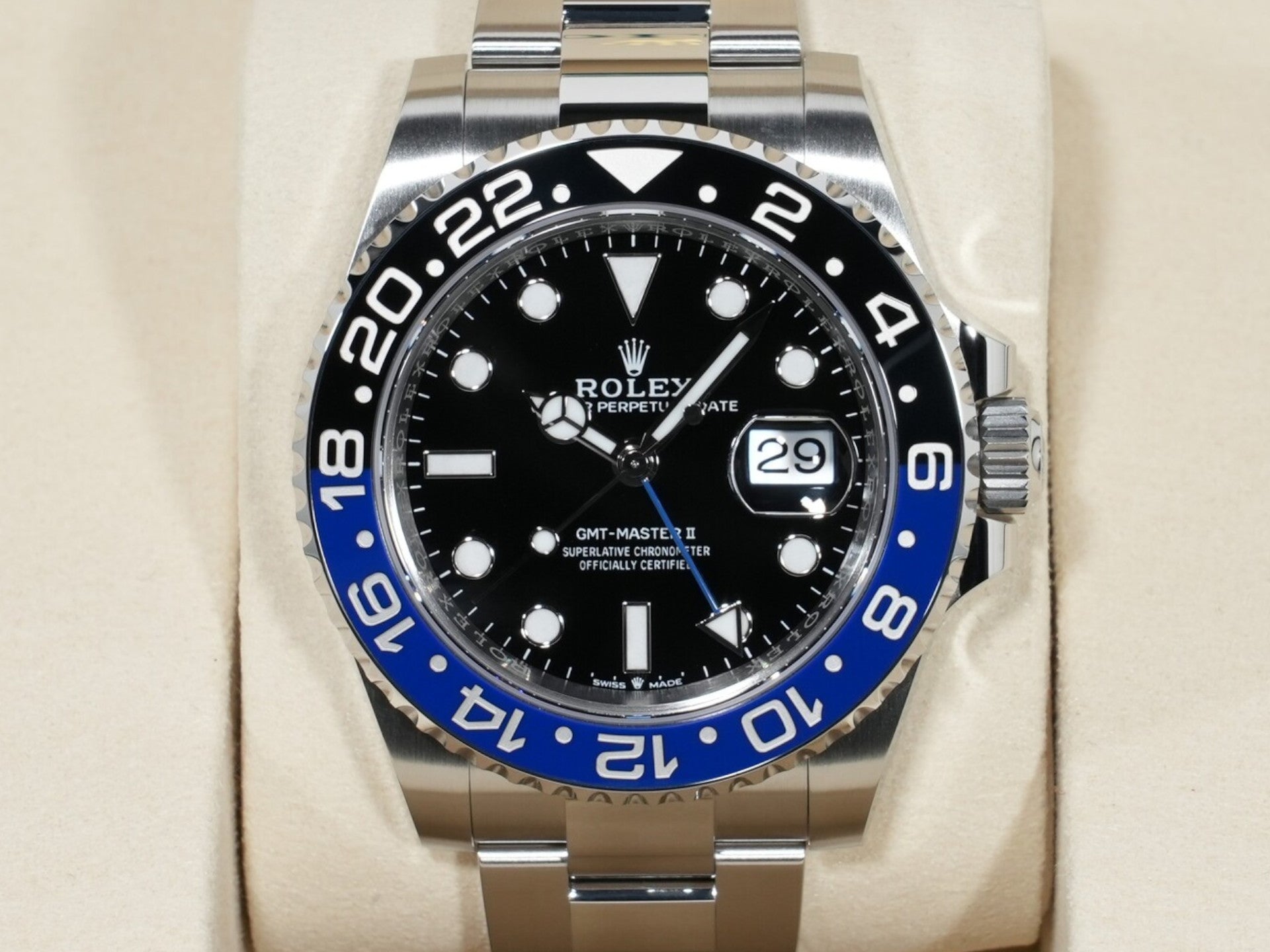 ロレックス GMTマスターII Ref.126710BLNR ステンレススチール ブラック文字盤 オイスターブレスレット 未使用 xswgx9ya