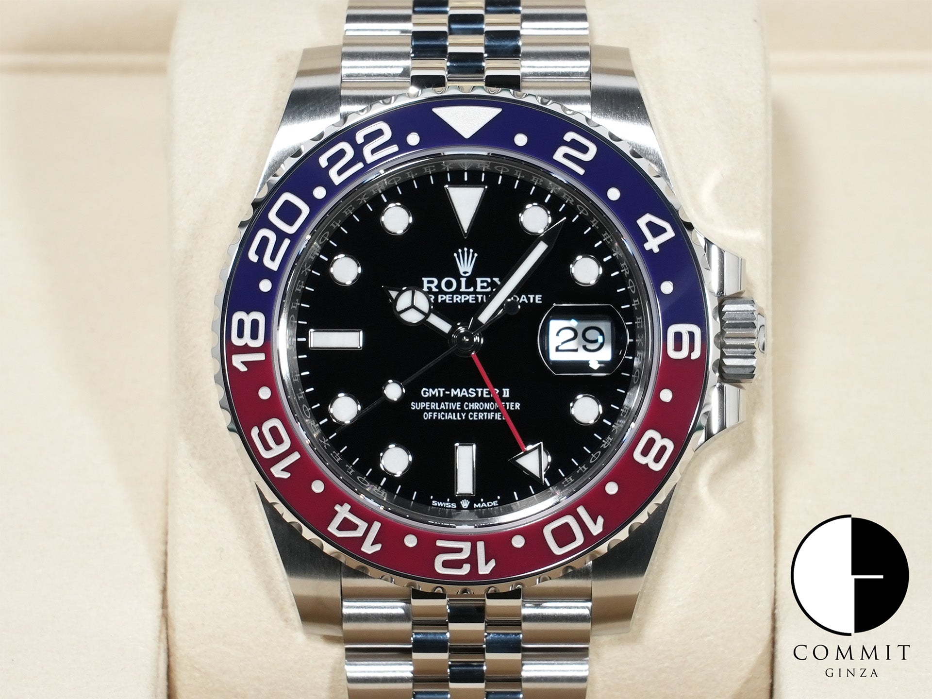 ロレックス GMTマスターII Ref.126710BLRO ステンレススチール ブラック文字盤 ジュビリーブレスレット 未使用 a65zesza