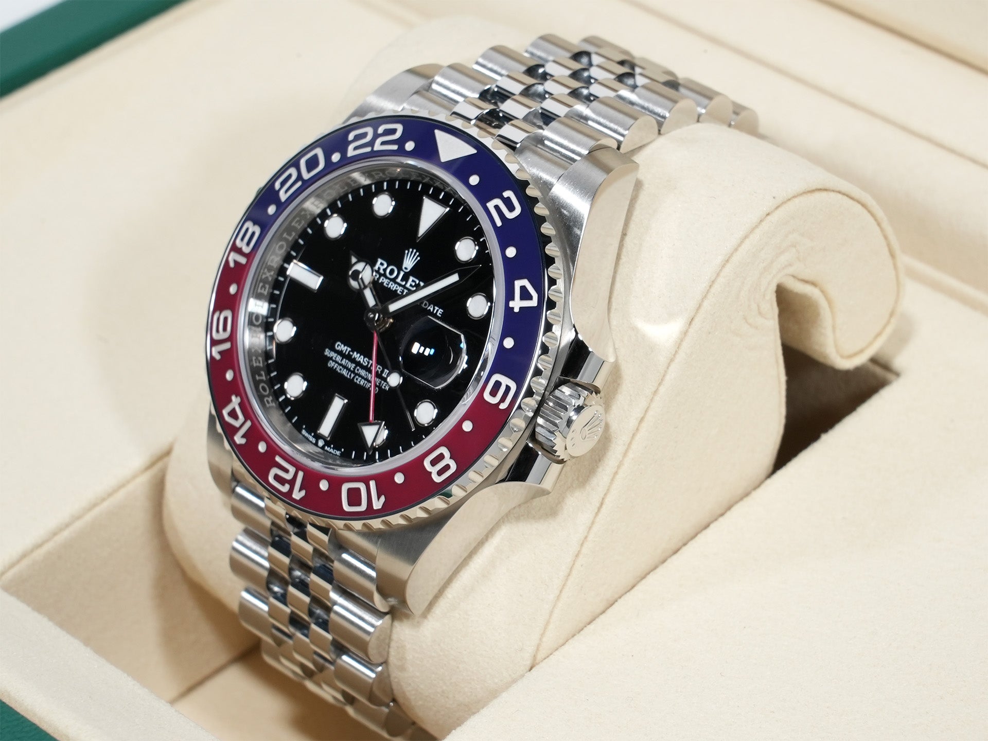 ロレックス GMTマスターII Ref.126710BLRO ステンレススチール ブラック文字盤 ジュビリーブレスレット 未使用 a65zesza