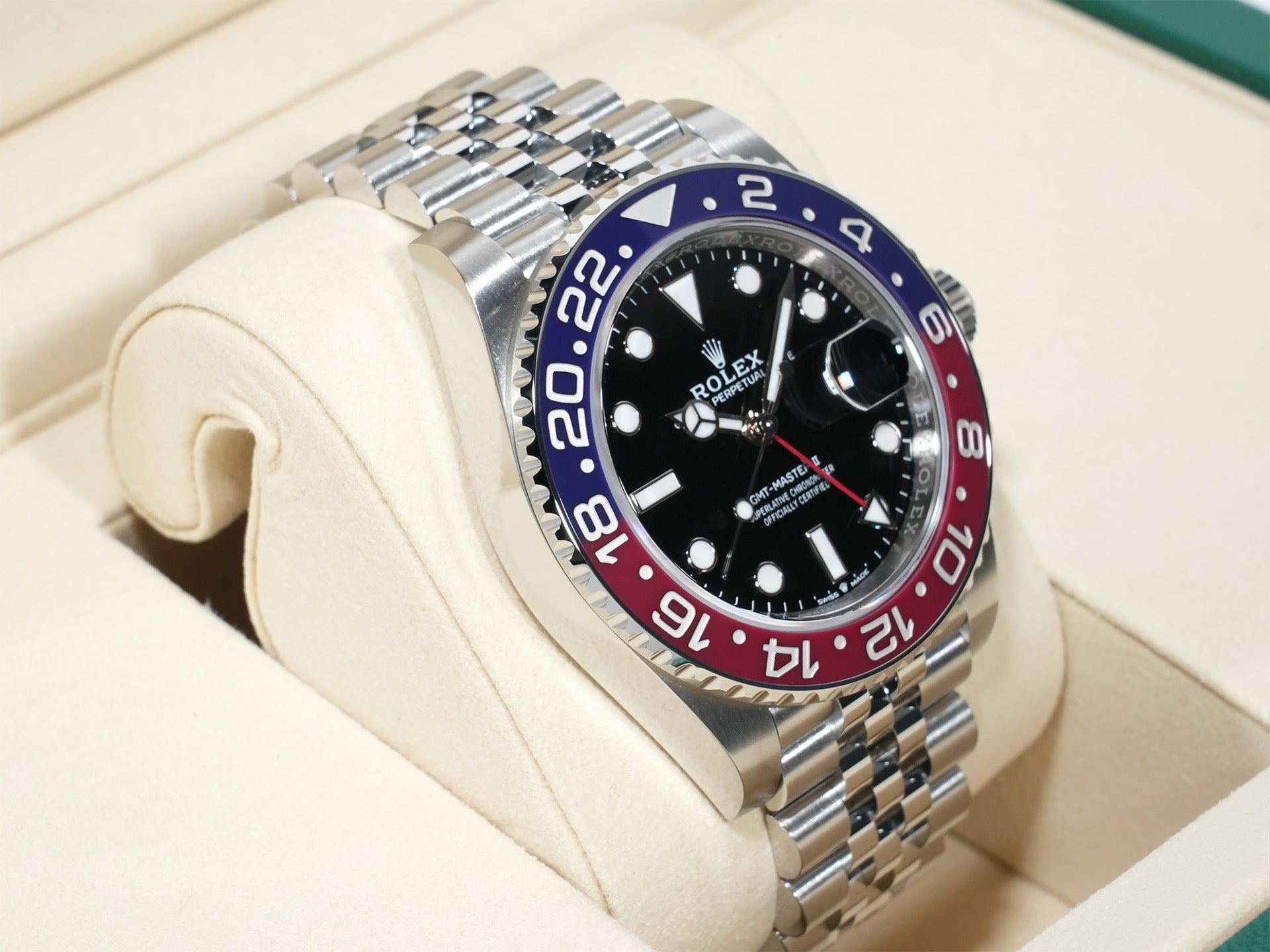 ロレックス GMTマスターII Ref.126710BLRO ステンレススチール ブラック文字盤 ジュビリーブレスレット 未使用 a65zesza