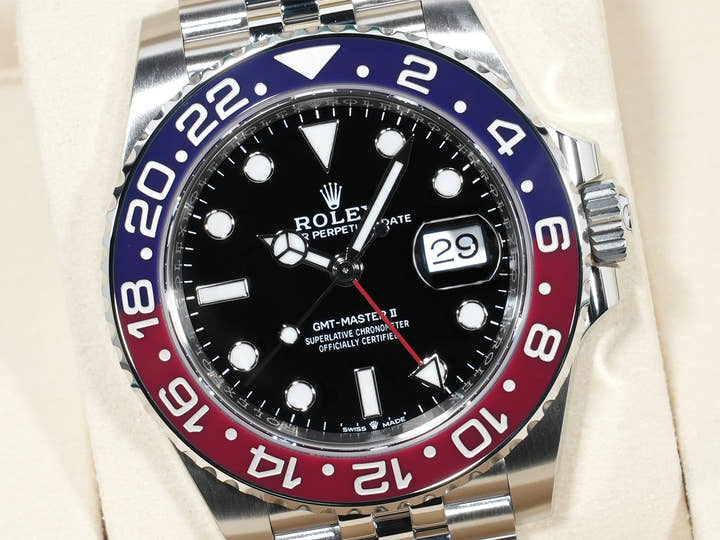 ロレックス GMTマスターII Ref.126710BLRO ステンレススチール ブラック文字盤 ジュビリーブレスレット 未使用 yvmqizux