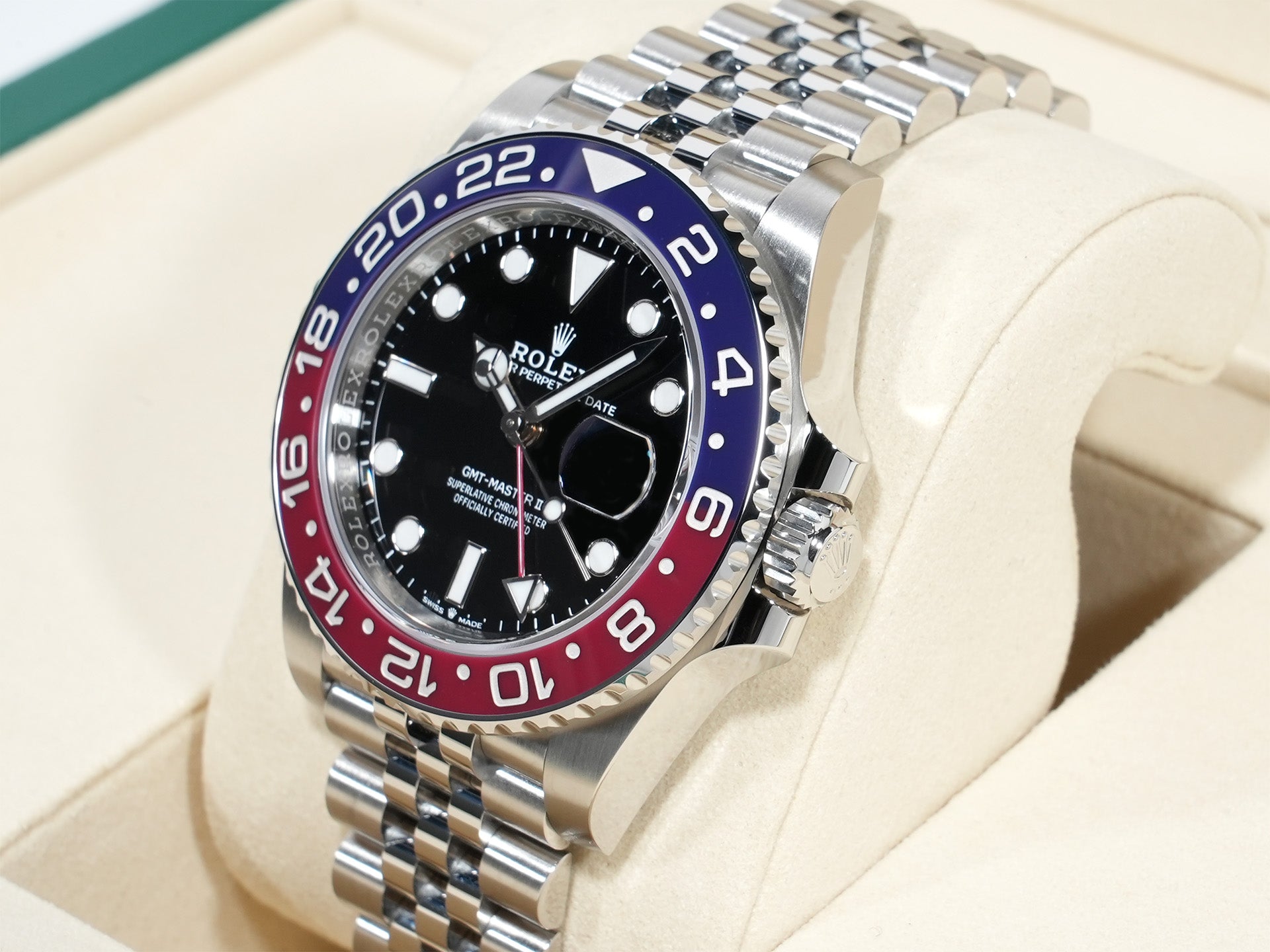 ロレックス GMTマスターII Ref.126710BLRO ステンレススチール ブラック文字盤 ジュビリーブレスレット 未使用 d2me8q7w