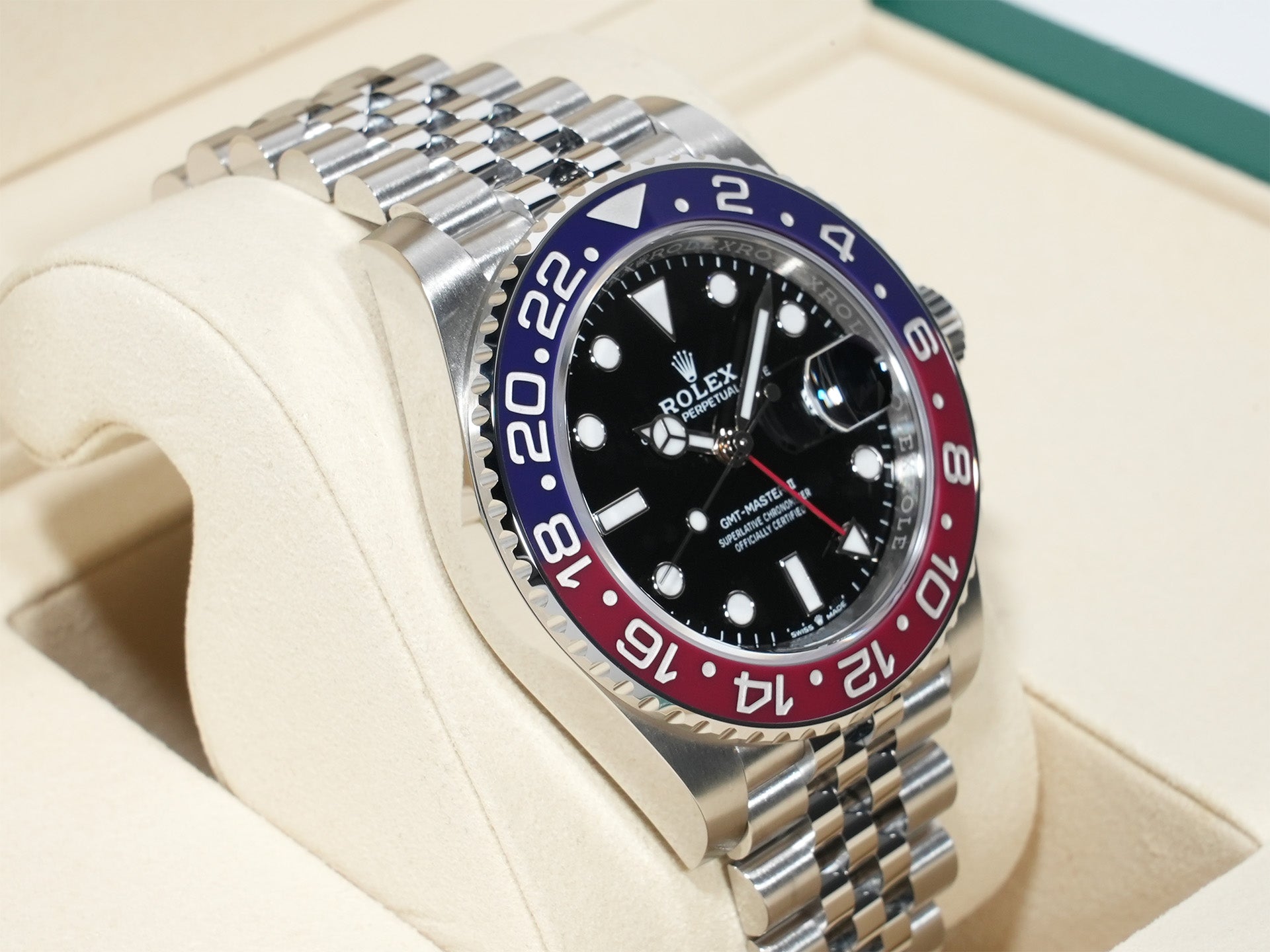 ロレックス GMTマスターII Ref.126710BLRO ステンレススチール ブラック文字盤 ジュビリーブレスレット 未使用 d2me8q7w