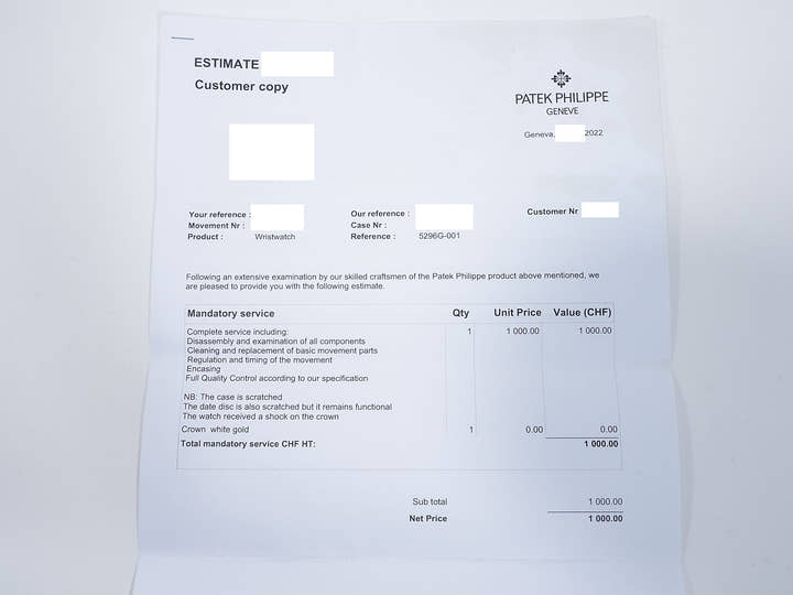 パテックフィリップ カラトラバ Ref.5296G-001 ホワイトゴールド シルバー文字盤 中古 oxwhacvr