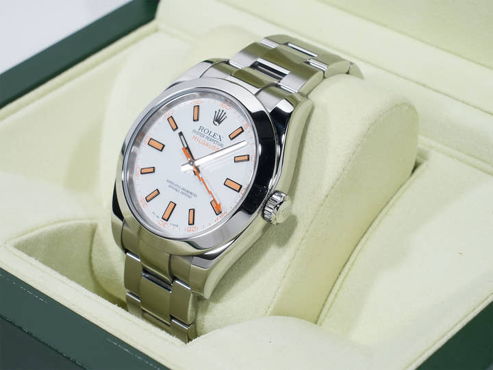 Rolex Milgauss Ref. 116400 Stainless Steel White Dial Pre-owned jmweghrp