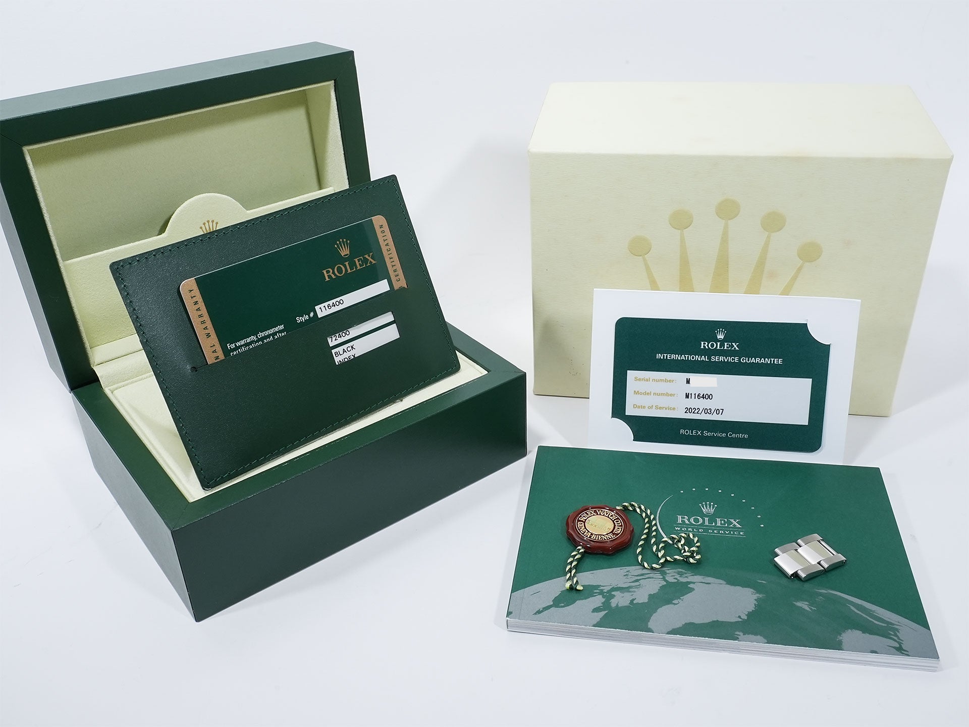 Rolex Milgauss Ref. 116400 Stainless Steel White Dial Pre-owned jmweghrp