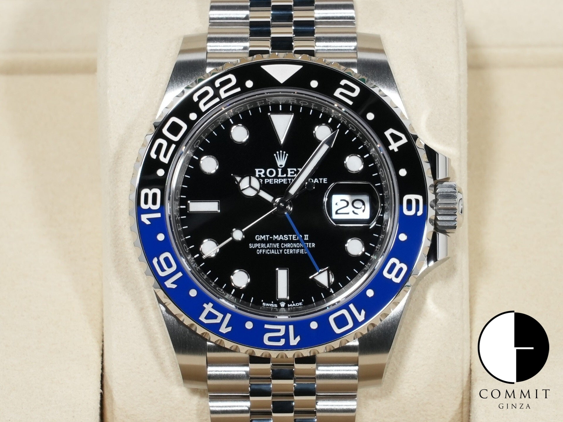 ロレックス GMTマスターII Ref.126710BLNR ステンレススチール ブラック文字盤 ジュビリーブレスレット 未使用 tsu76ndh