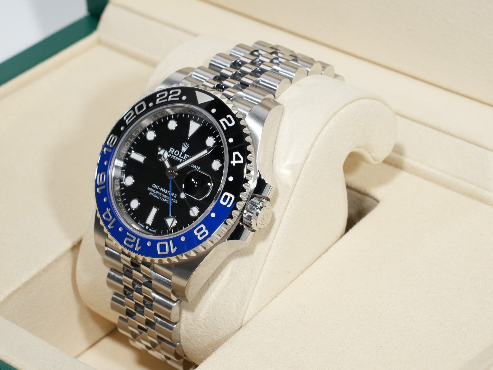 ロレックス GMTマスターII Ref.126710BLNR ステンレススチール ブラック文字盤 ジュビリーブレスレット 未使用 tsu76ndh