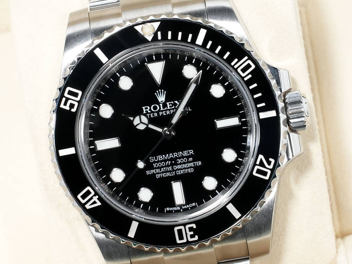 ロレックス サブマリーナー ノンデイト Ref.114060 ステンレススチール ブラック文字盤 美中古 gsgnbo6y