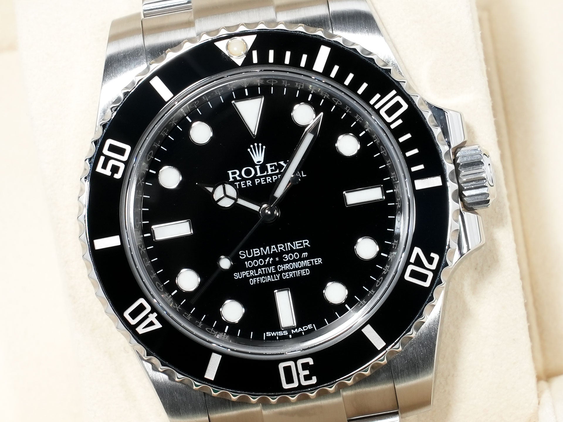 ロレックス サブマリーナー ノンデイト Ref.114060 ステンレススチール ブラック文字盤 美中古 gsgnbo6y