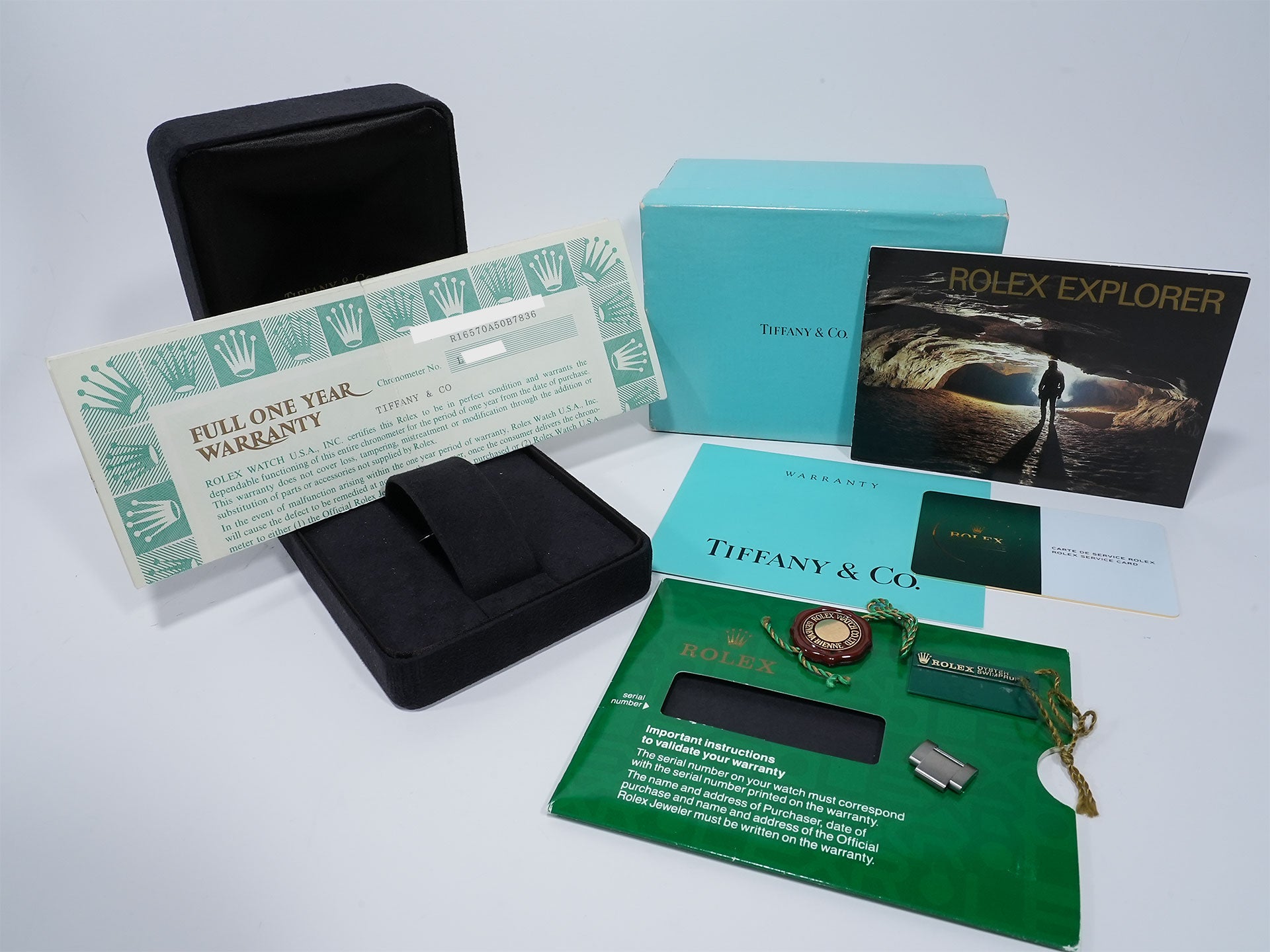 Rolex Explorer II TIFFANY&amp;CO. Ref. 16570 Stainless Steel White Dial Oyster Bracelet Pre-owned  vtyadmqb