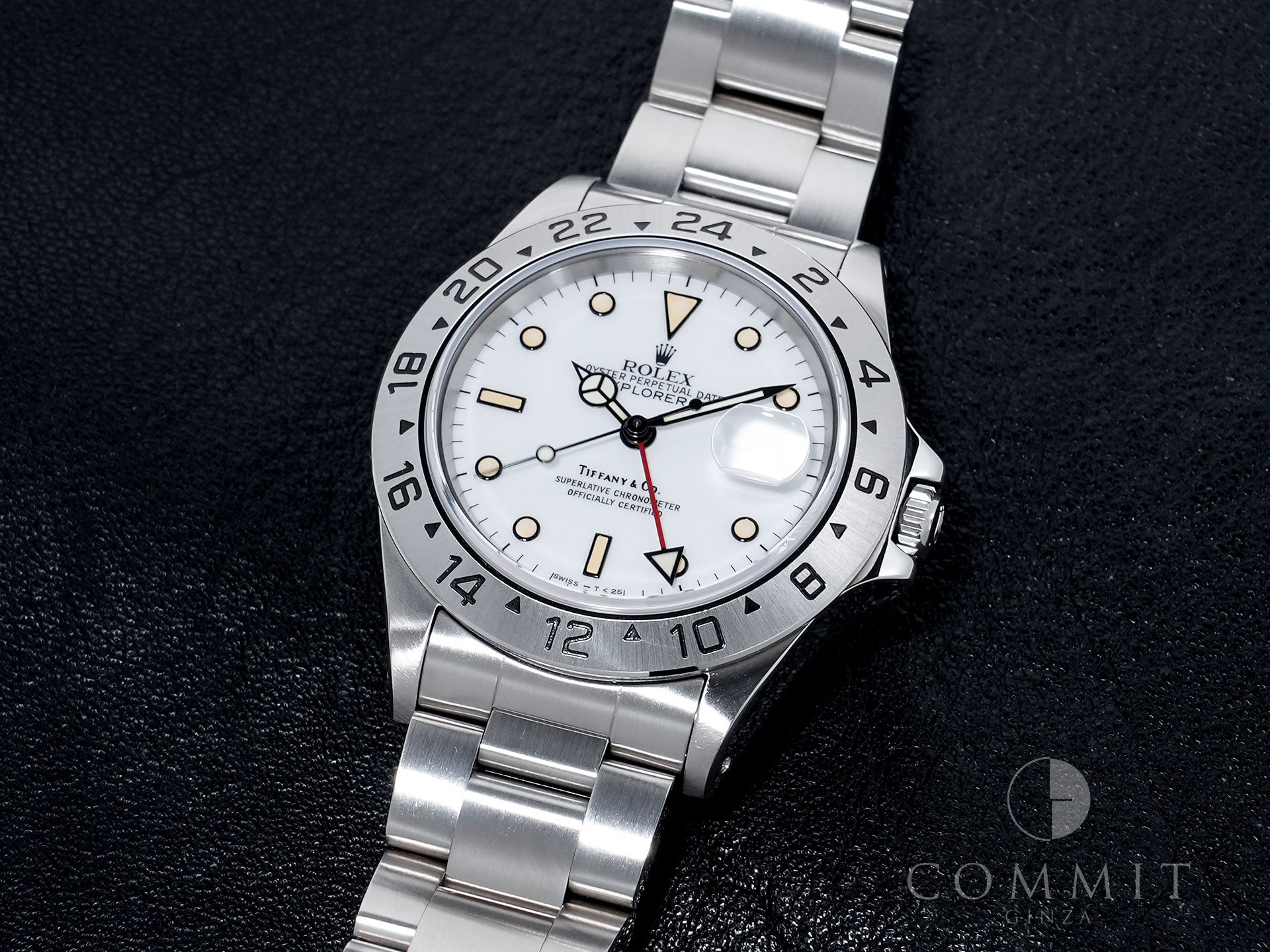 Rolex Explorer II TIFFANY&amp;CO. Ref. 16570 Stainless Steel White Dial Oyster Bracelet Pre-owned  vtyadmqb