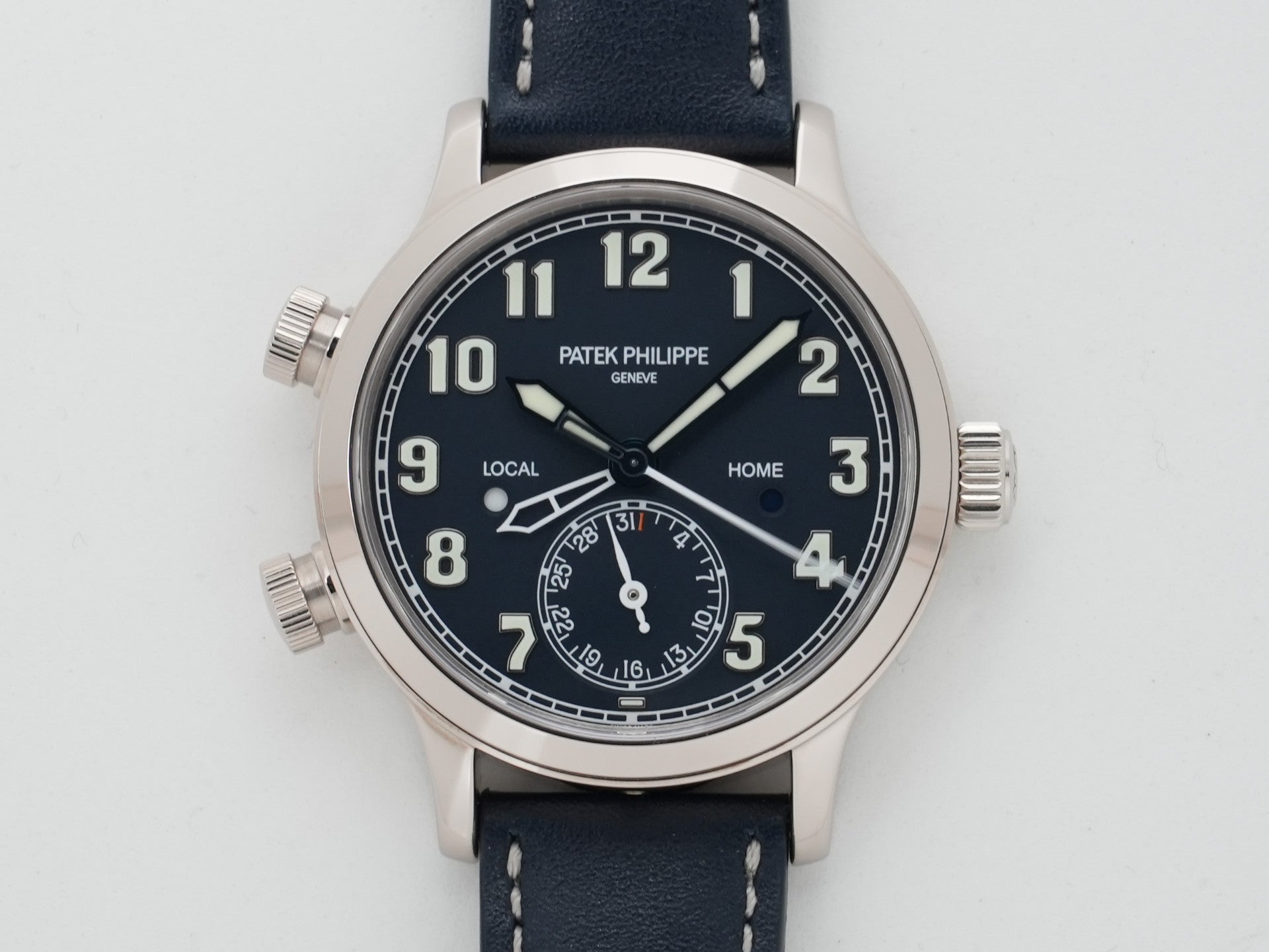 パテックフィリップ カラトラバ パイロット トラベルタイム Ref.7234G-001 ホワイトゴールド ブルー文字盤 美品 sbbxea2i